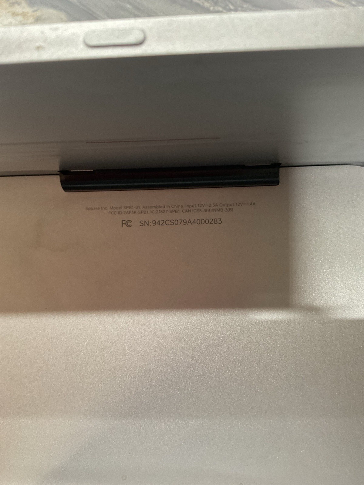 Square SPB1-01 POS Register With Card Reader SPB4-01 Sold As Is For Parts UNTE