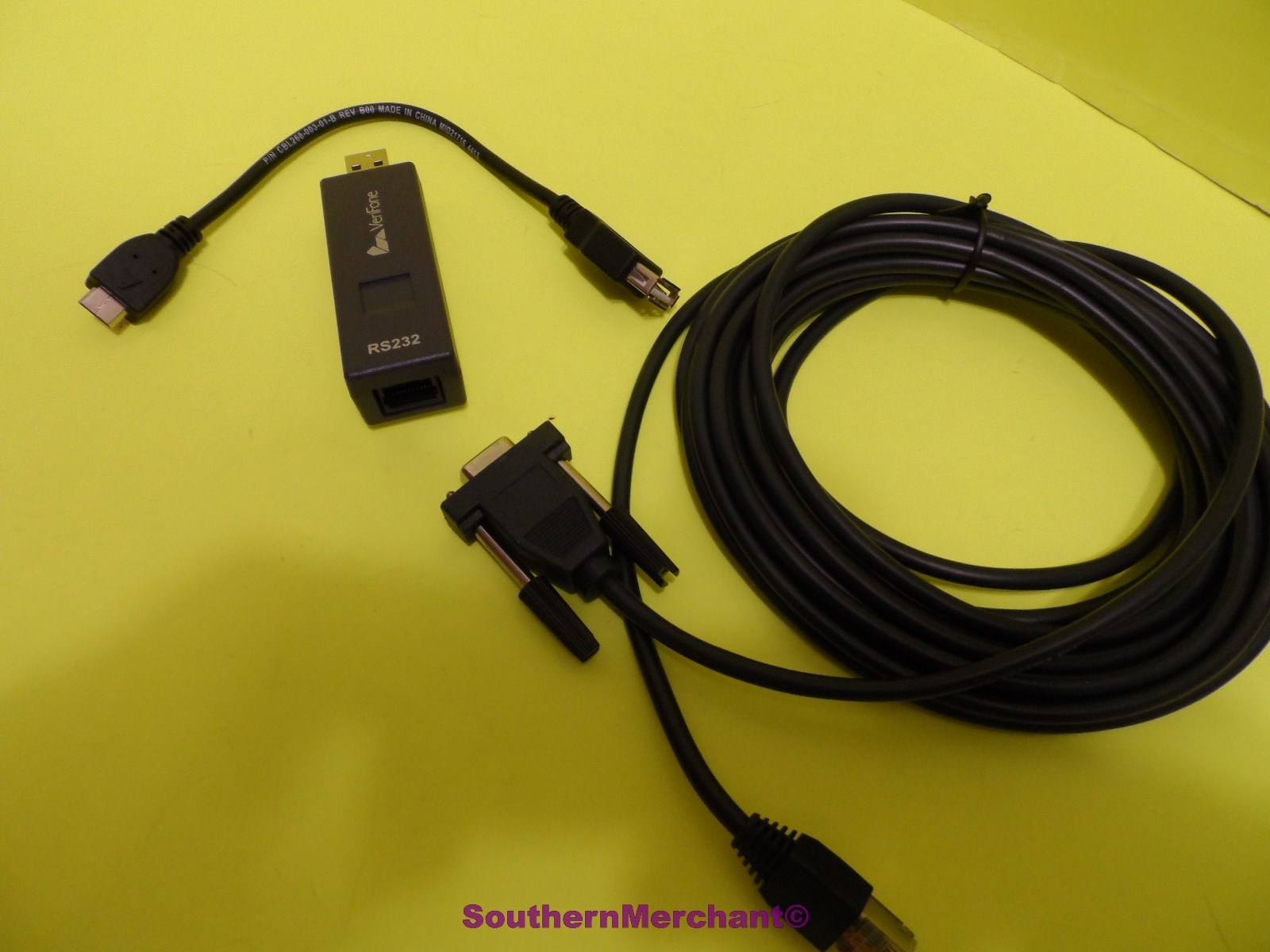 VERIFONE VX680 PROGRAMMING CABLES PC CABLE 26264-05 RS232 DONGLE 24122-01-R