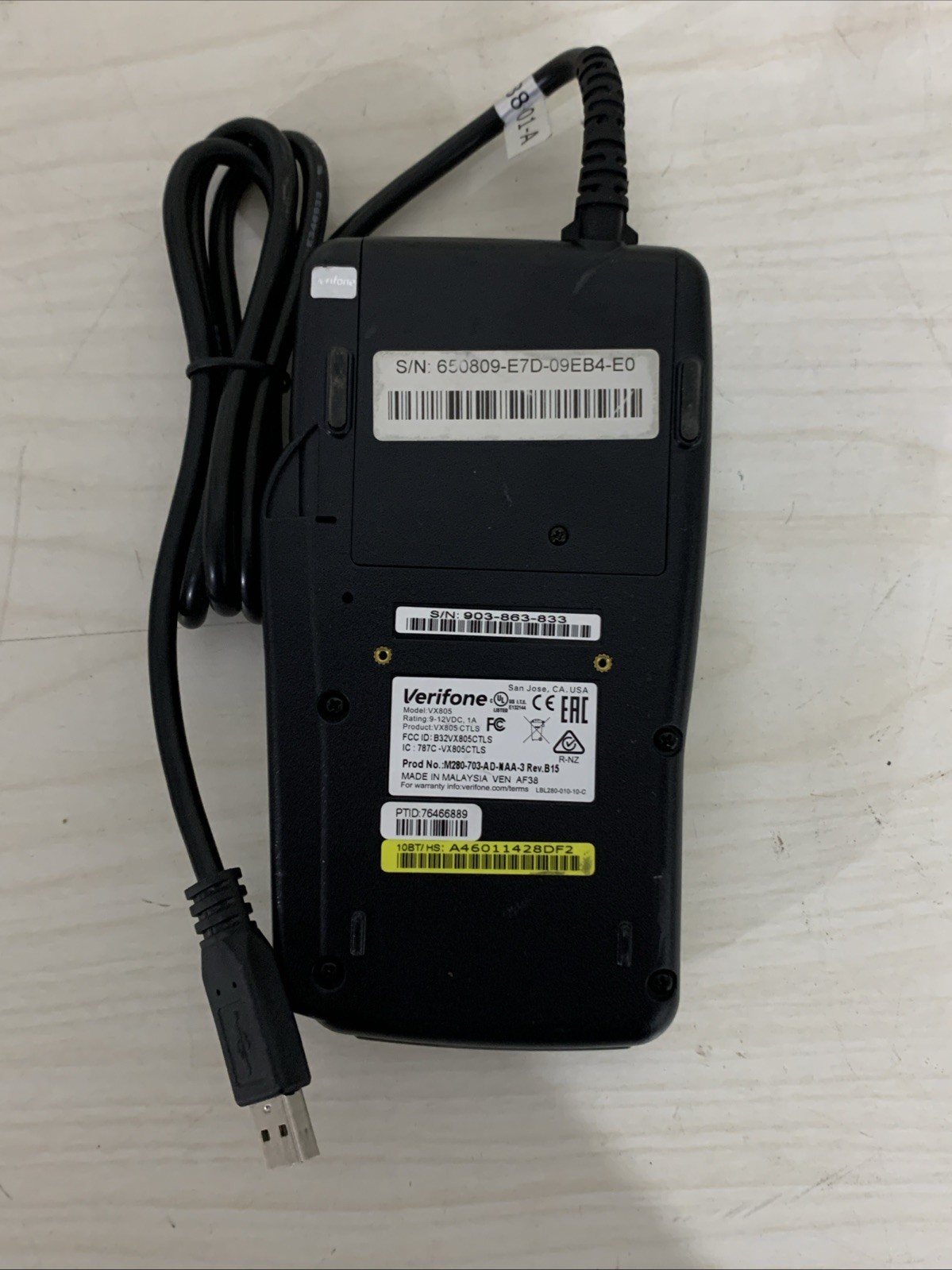 VeriFone VX805 PIN Pad with EMV Chip Reader VX 805