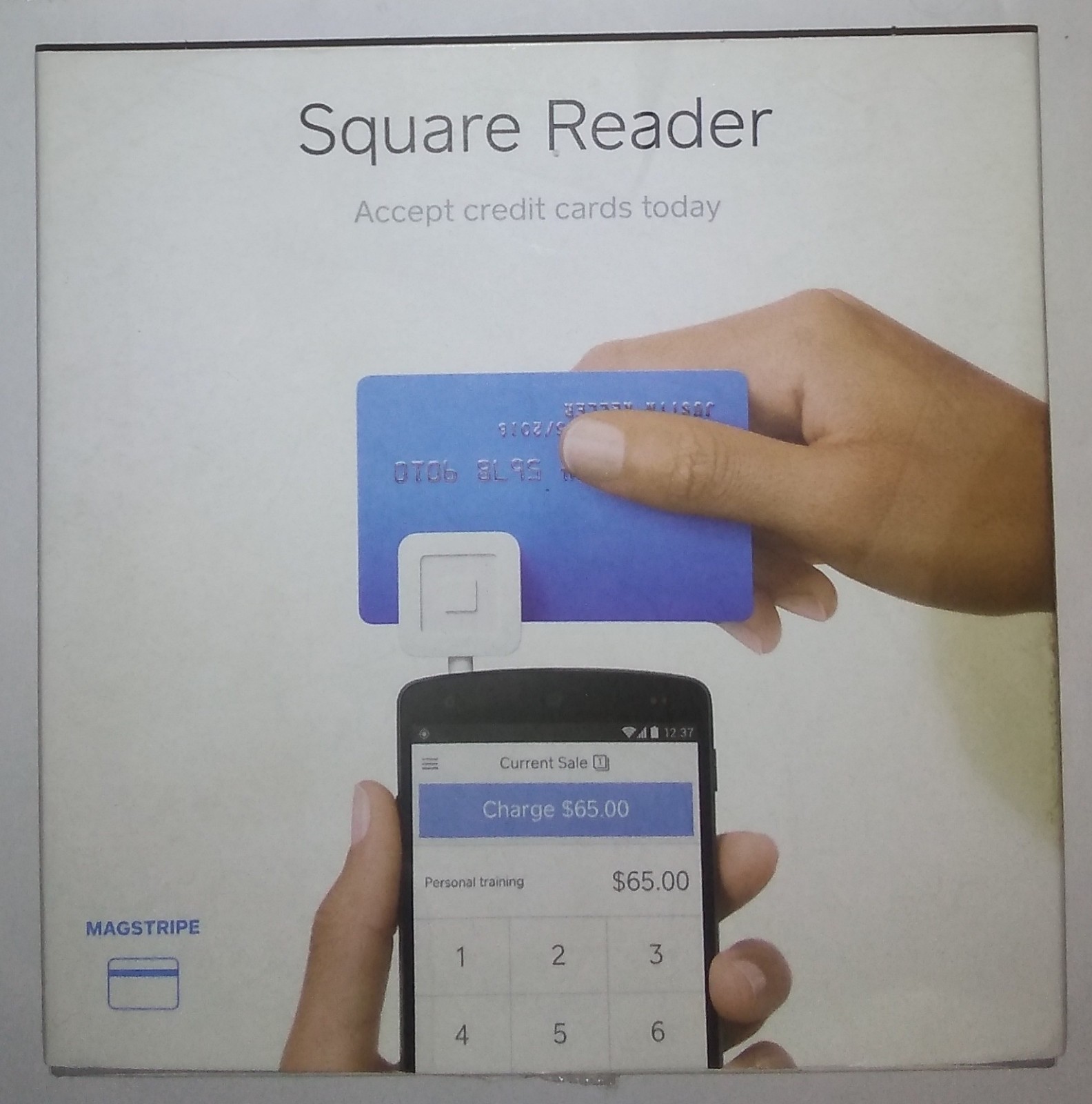 Square Reader for Credit Cards Magstripe Swipe Mobile Payment Device iOS Android