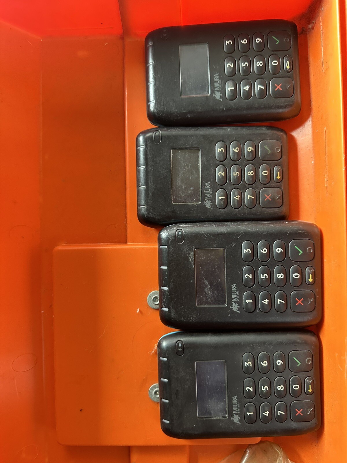(4) Miura Systems Chip & Swipe Bluetooth Card Reader M010-PROD01-V2-4