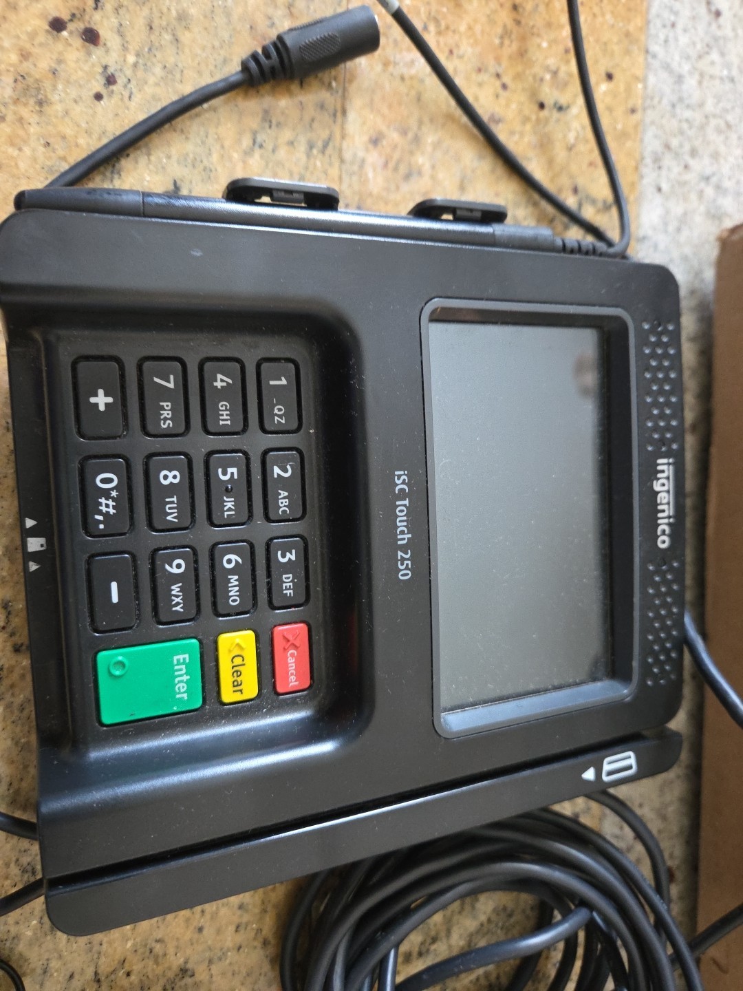 INGENICO ISC TOUCH 250 PAYMENT TERMINAL CREDIT CARD MACHINE- ISC250- V4