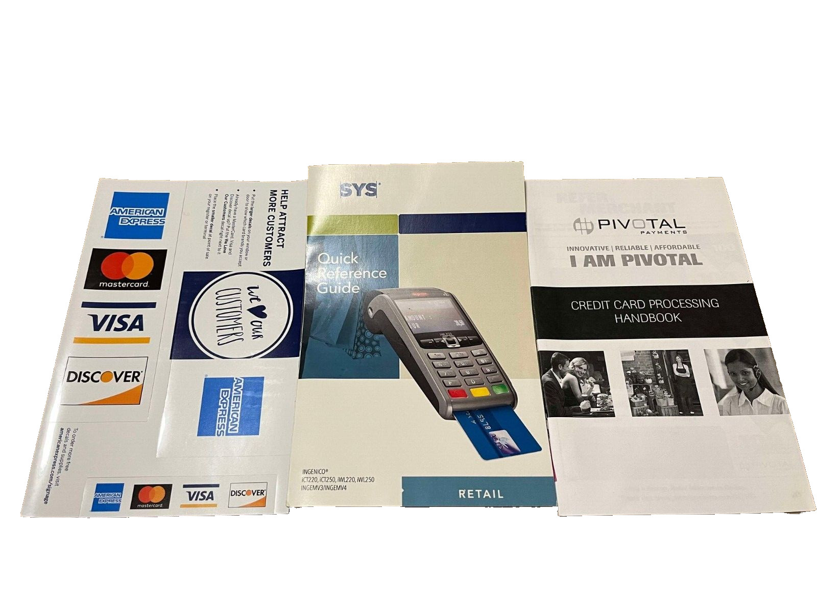 INGENICO IPP320/ICT250 POS CARD PROCESSING SYSTEM w/Extras New Open box