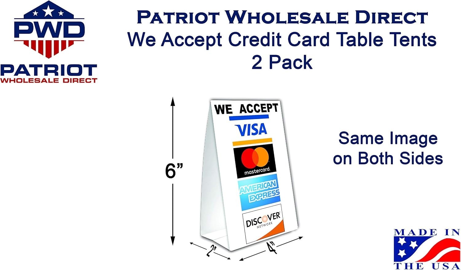 Durable 4×6 Table Tent – We Accept Credit Cards, Easy Setup & UV Protection!