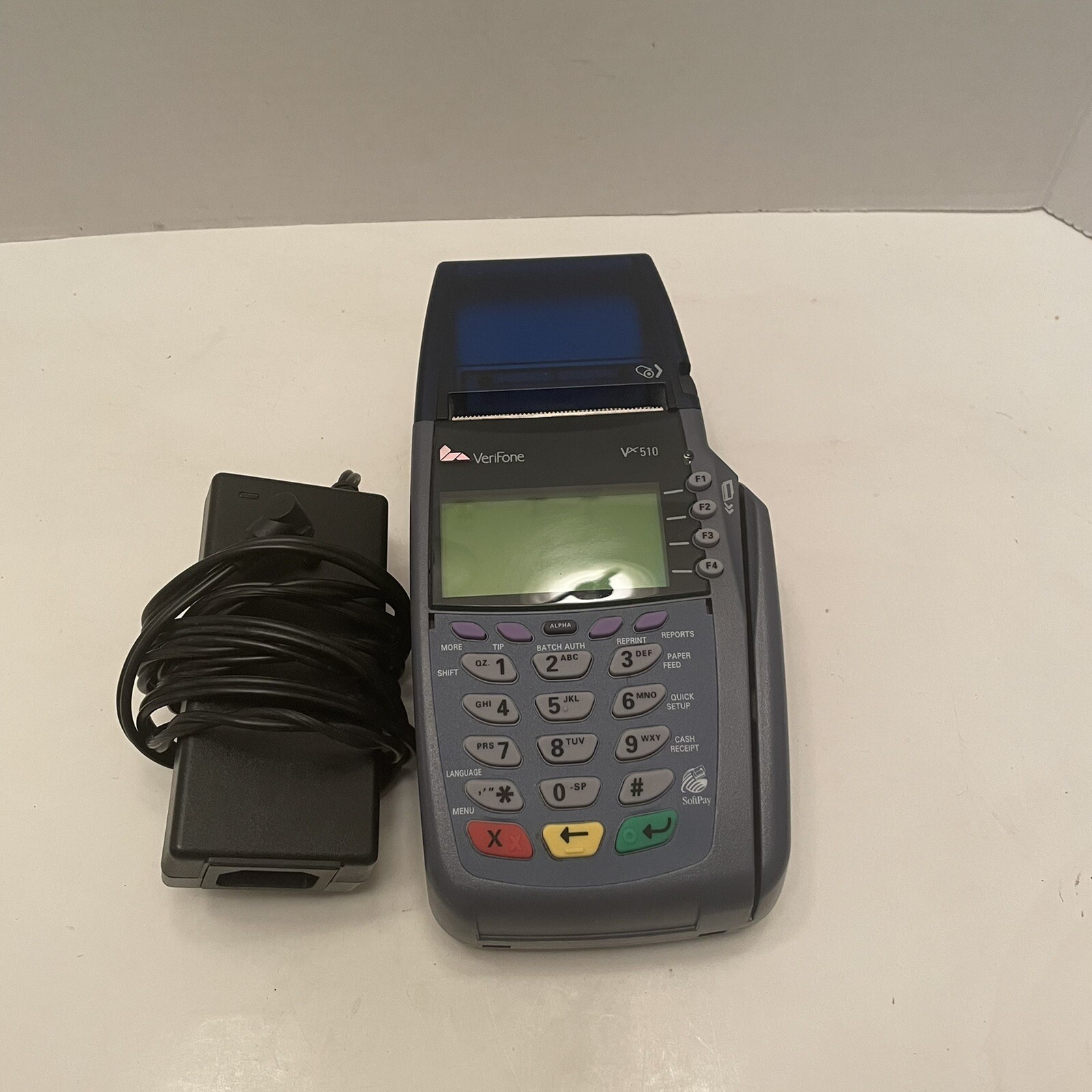 Verifone Omni 5100 Ethernet Credit Card Transaction Terminal No Power Cord Prop