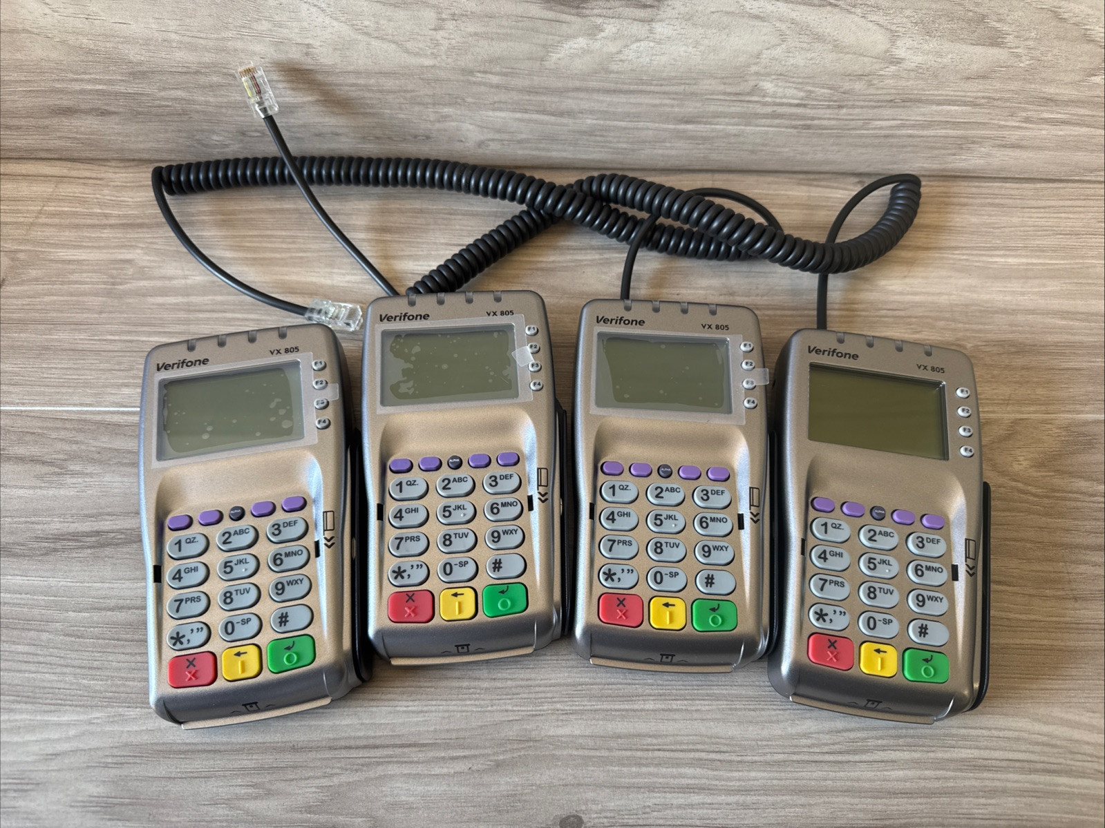 Lot 4 VeriFone VX805 CTLS Pin Pad Chip/Card Reader A2