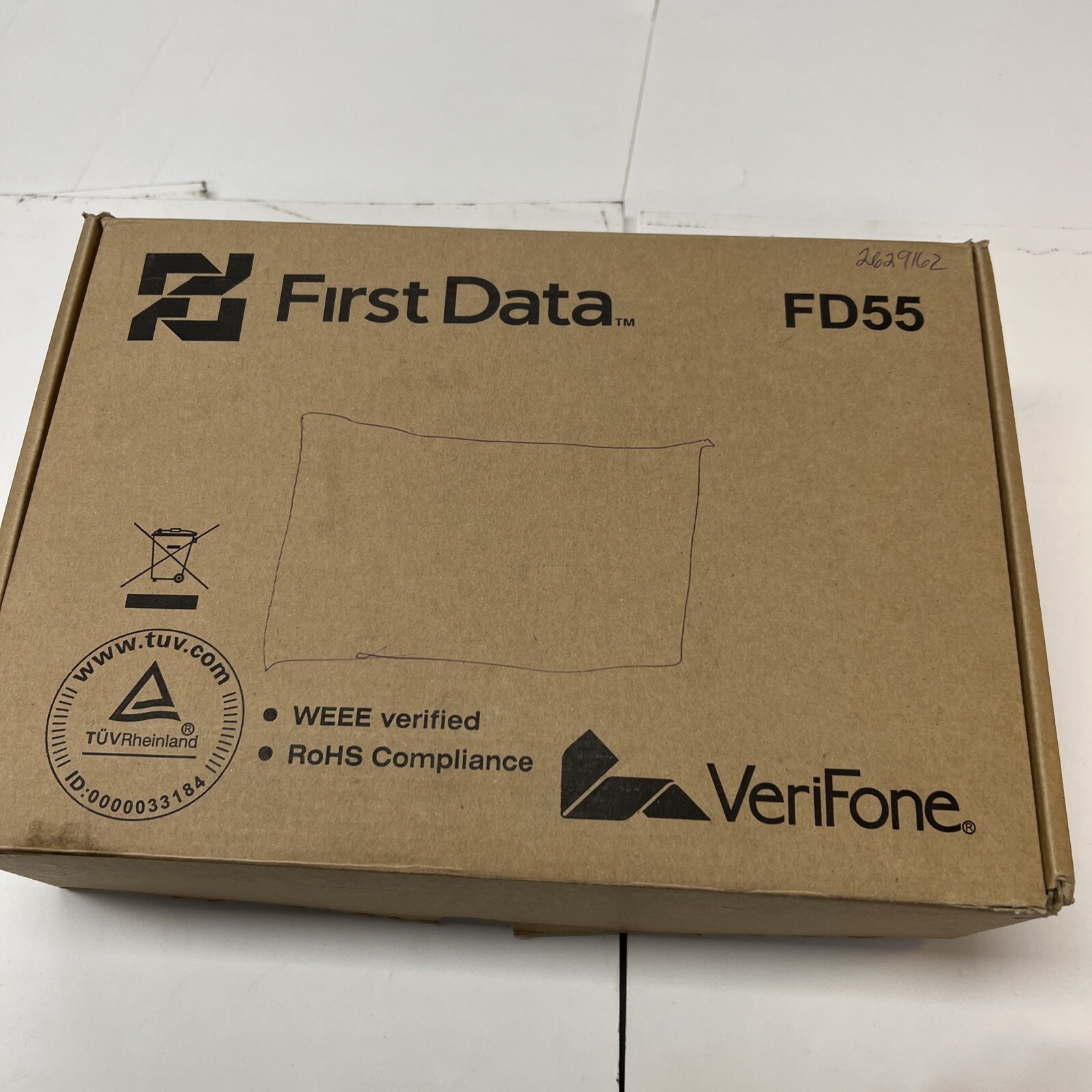 FIRST DATA FD55 Credit Card Reader with Phone and Power Cables
