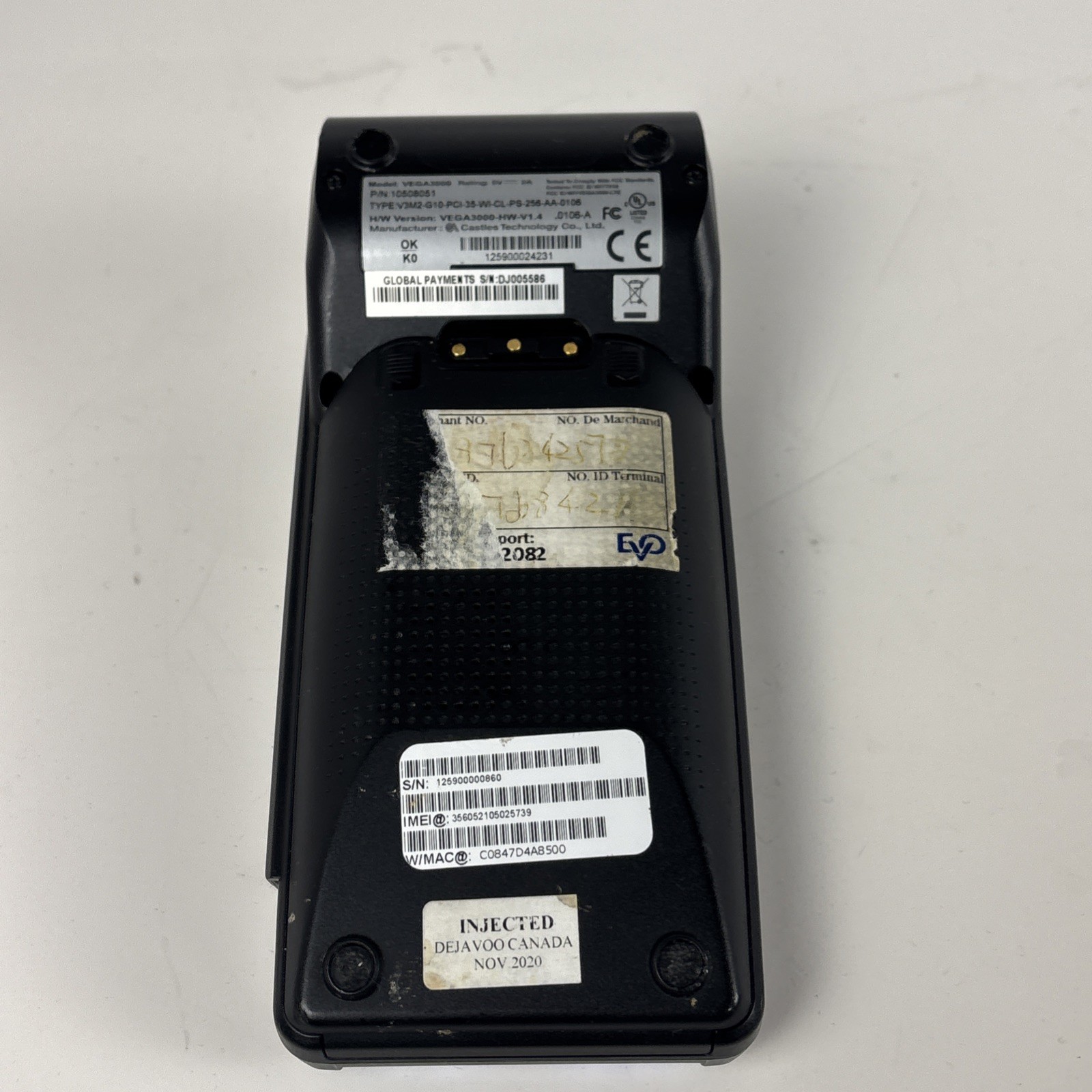 Dejavoo Z9 Vega 3000 3G WiFi Wireless Contactless Credit Card Terminal