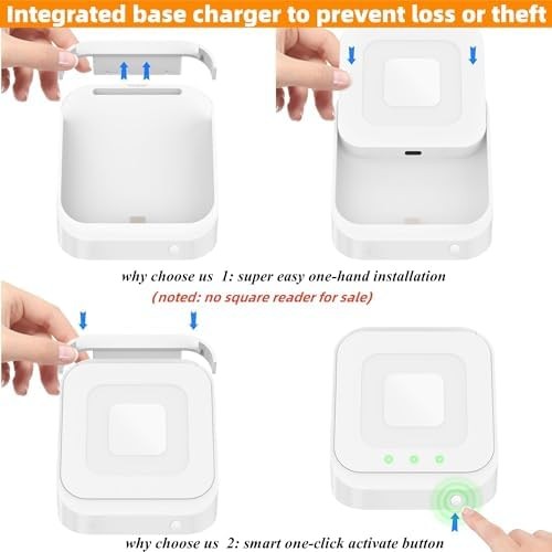 Square Dock for Square Reader 2nd Generation, Holder Stand for Square Card Reade