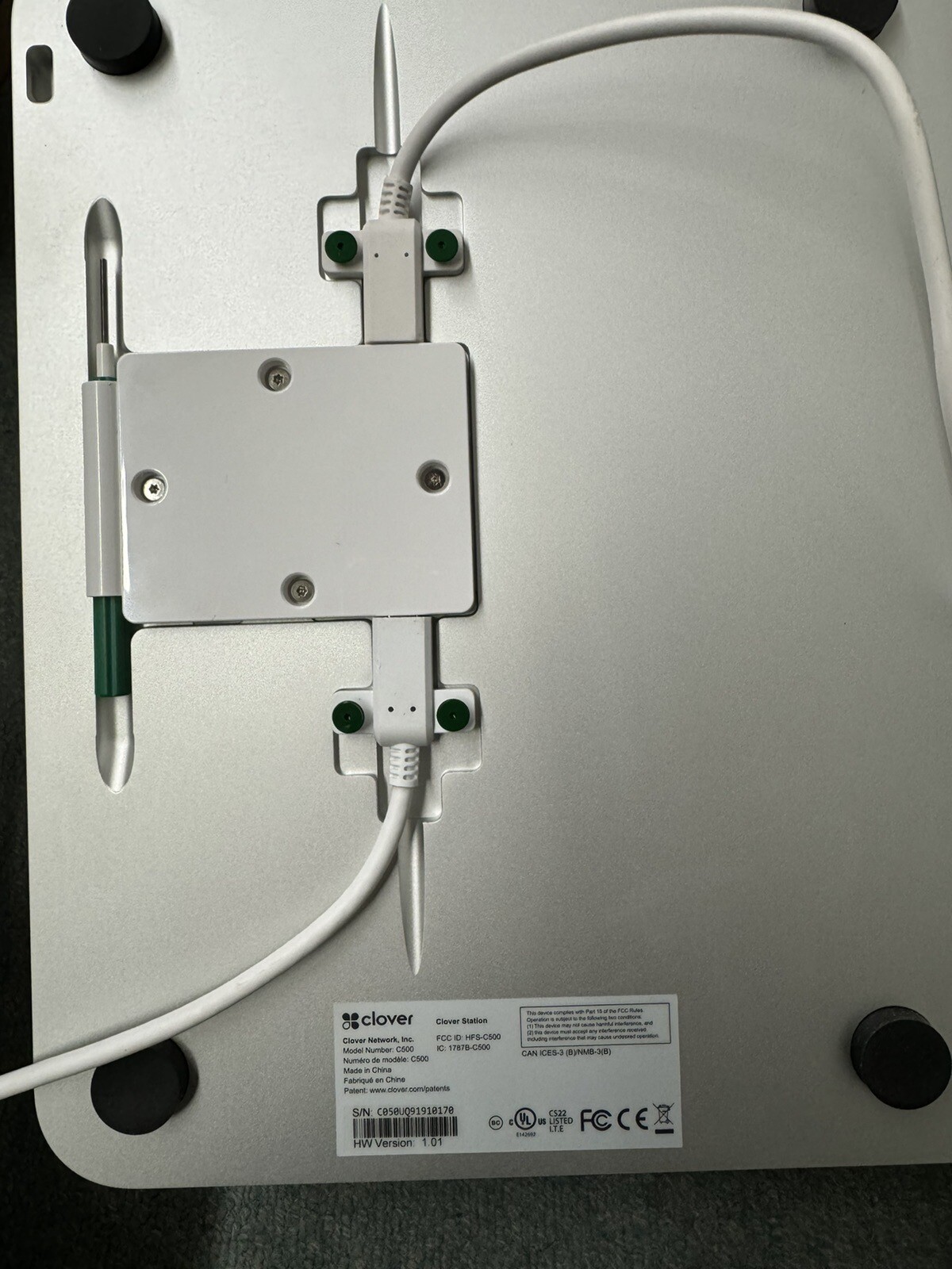 Clover Station C500 tablet – Locked screen
