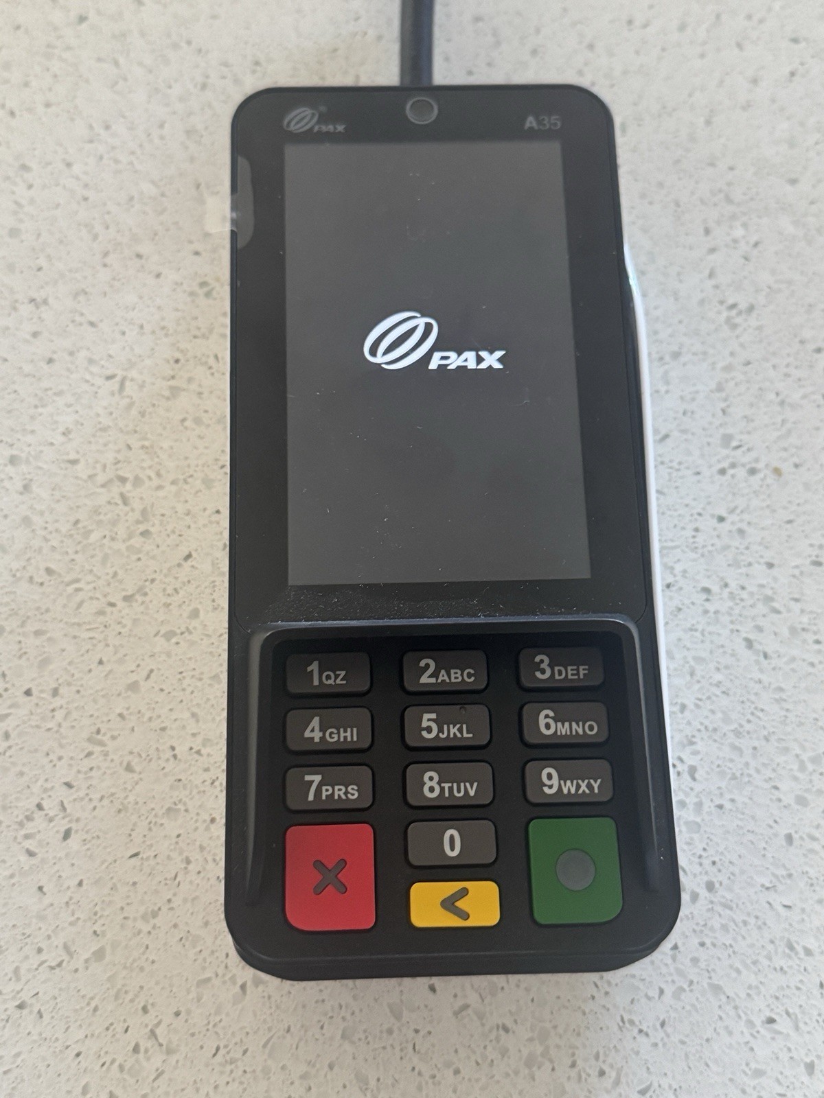 PAX A35 Android Smart Payment Terminal POS PIN Pad w Power Supply & Cable Tested
