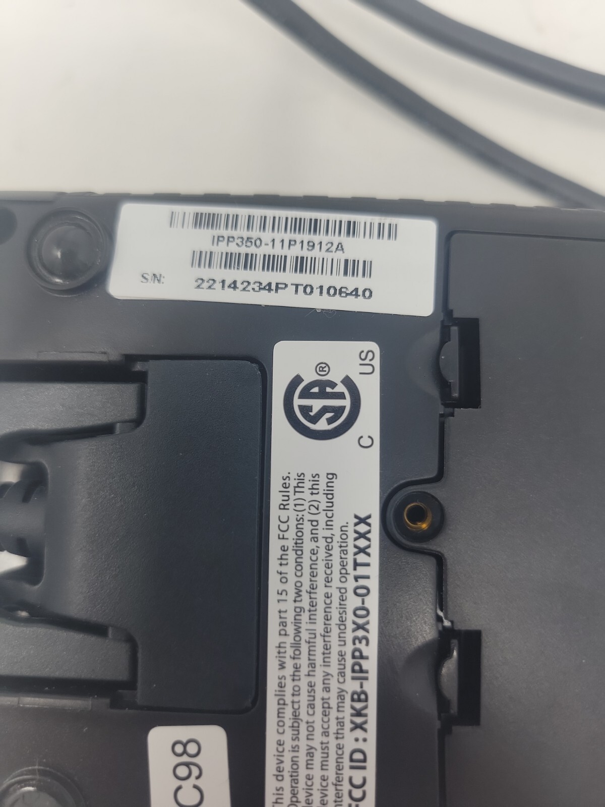 Ingenico Credit Card Payment Terminal Reader iPP350 – 01T1305A – USPHX01A
