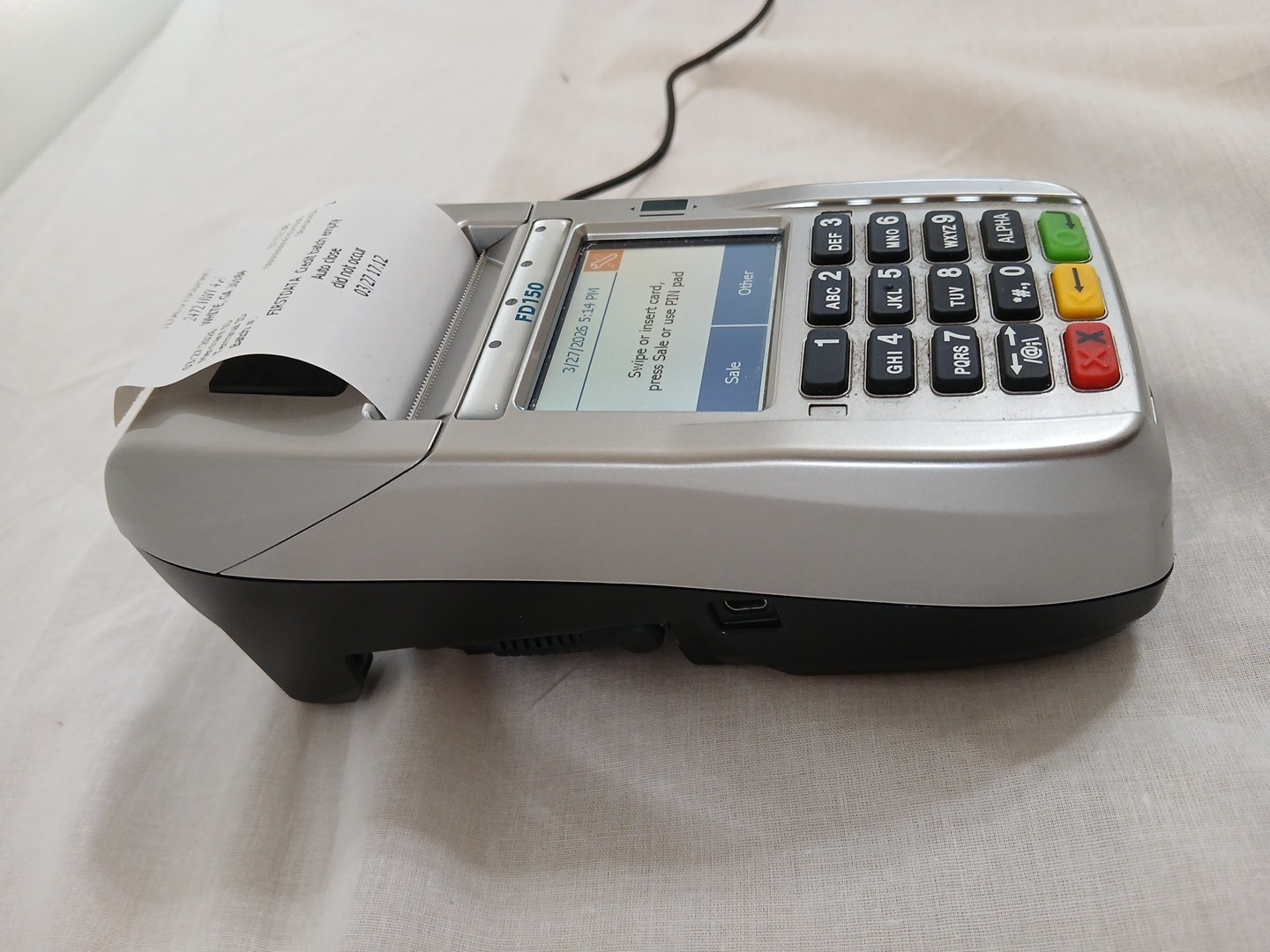 First Data FD150 EMV Contactless Credit Card Machine Terminal POS