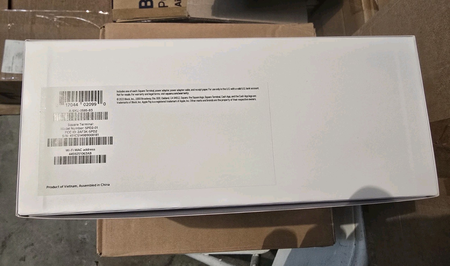 NEW IN BOX SEALED SQUARE SPD2-01 Terminal Credit Card Reader White