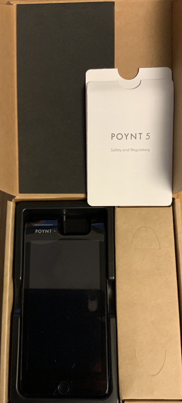 POYNT 5 P0501 SMART WIFI TERMINAL – New in Box Comes With Power Sleeve Case