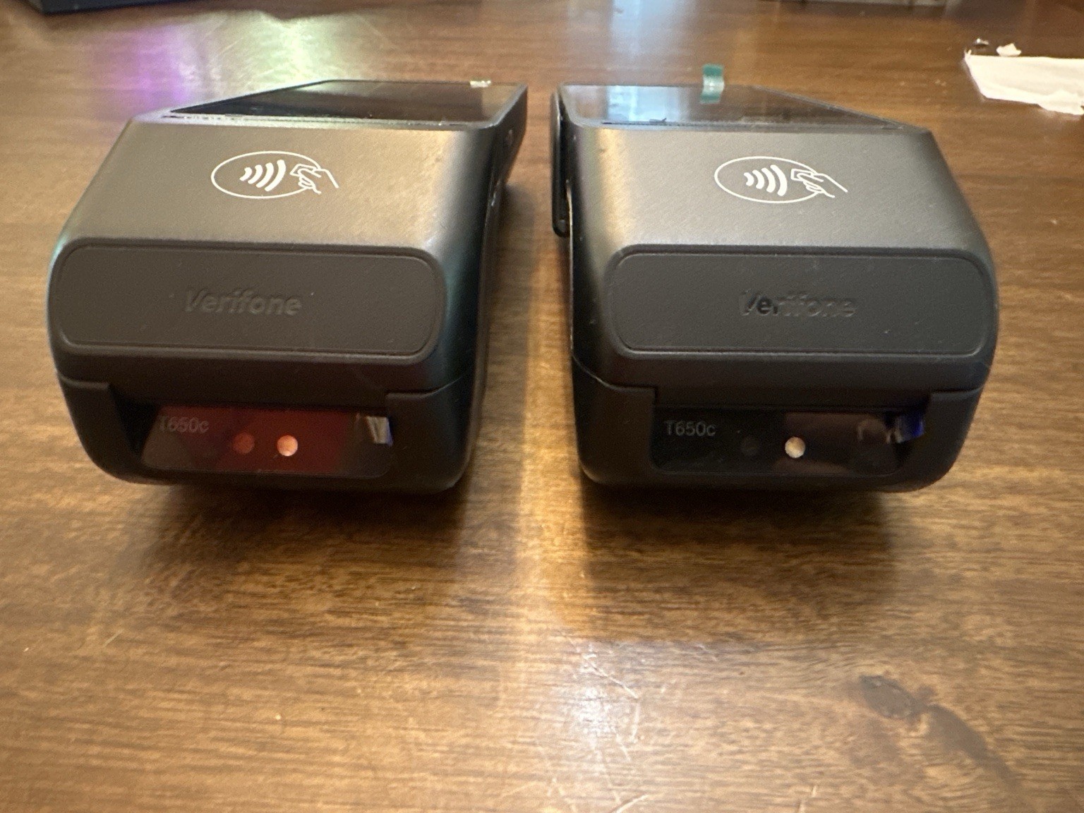 Lot of 2 Verifone T650c Smart Payment Terminals POS Credit Card Readers Untested
