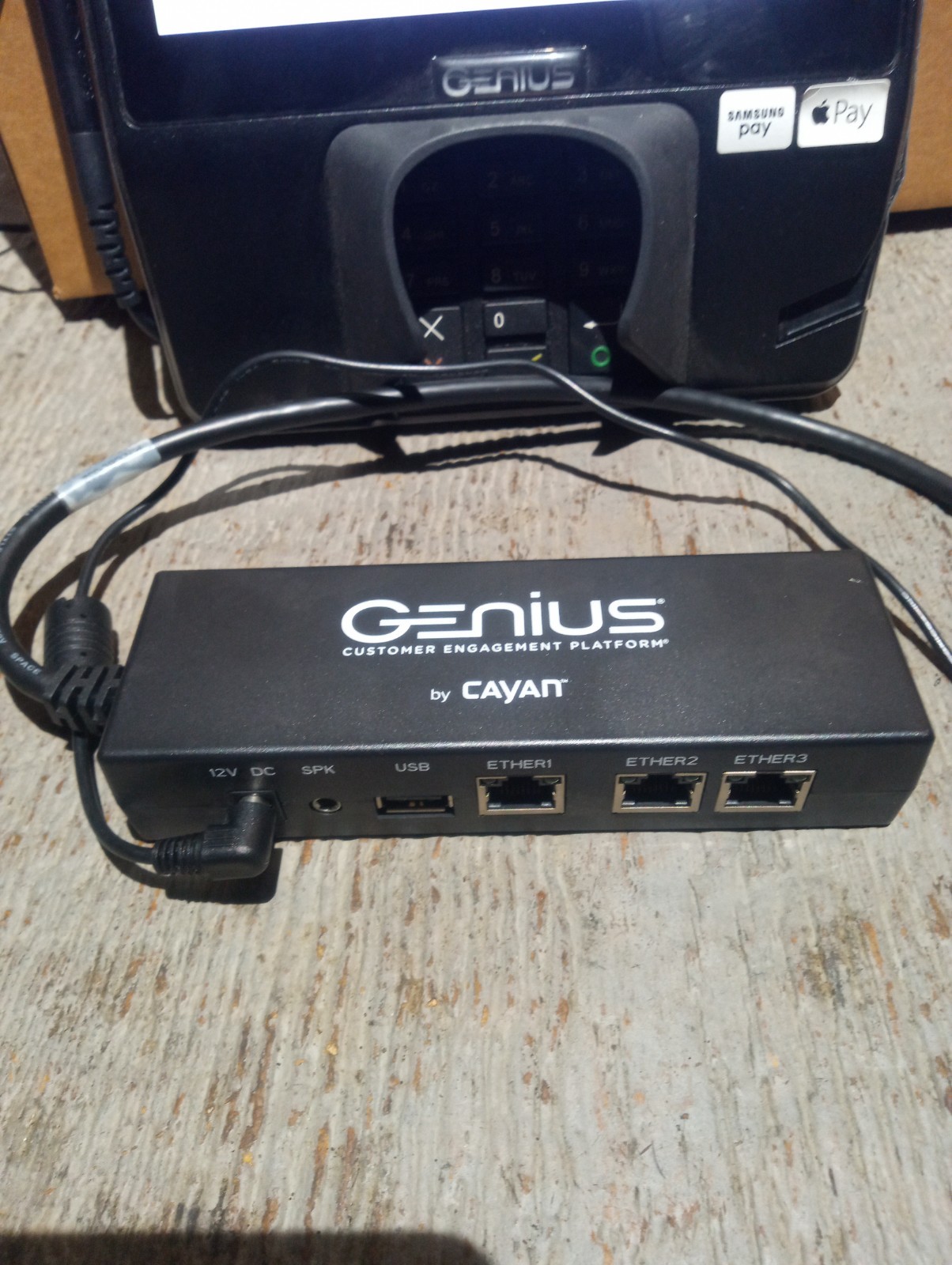 VeriFone MX925 MX925CTLS Genius by Cayan POS Credit Card Payment Terminal Tested