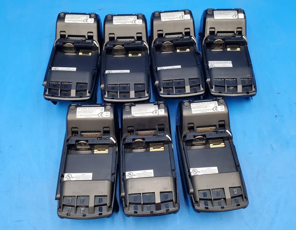 LOT OF 7/ DEJAVOO Z9 VEGA3000 BLACK 3.5″ CREDIT CARD TERMINAL