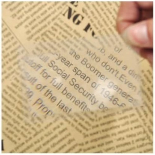 Clear Credit Card Magnifying Lenses, 3X Magnification for Easy Reading