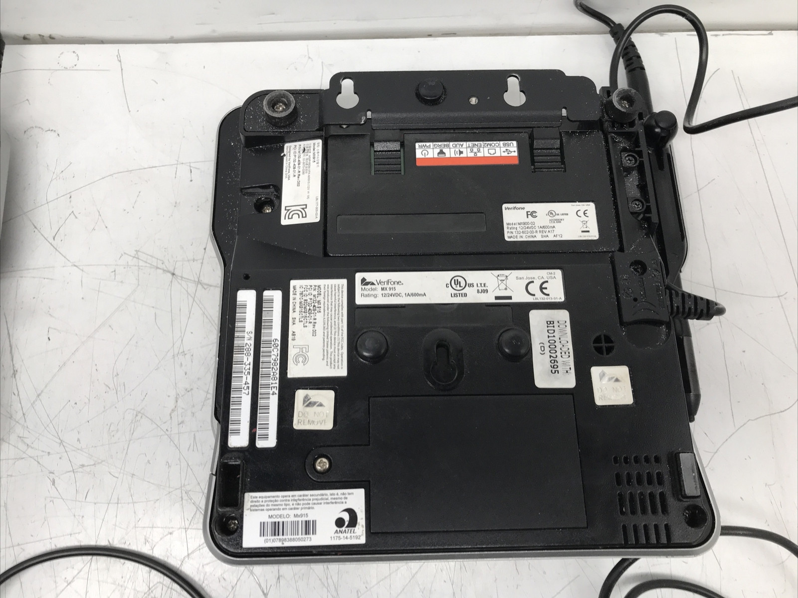 Lot of 4 VERIFONE MX 915 Pin Pad Payment Terminals with 3 MX900-02 modules
