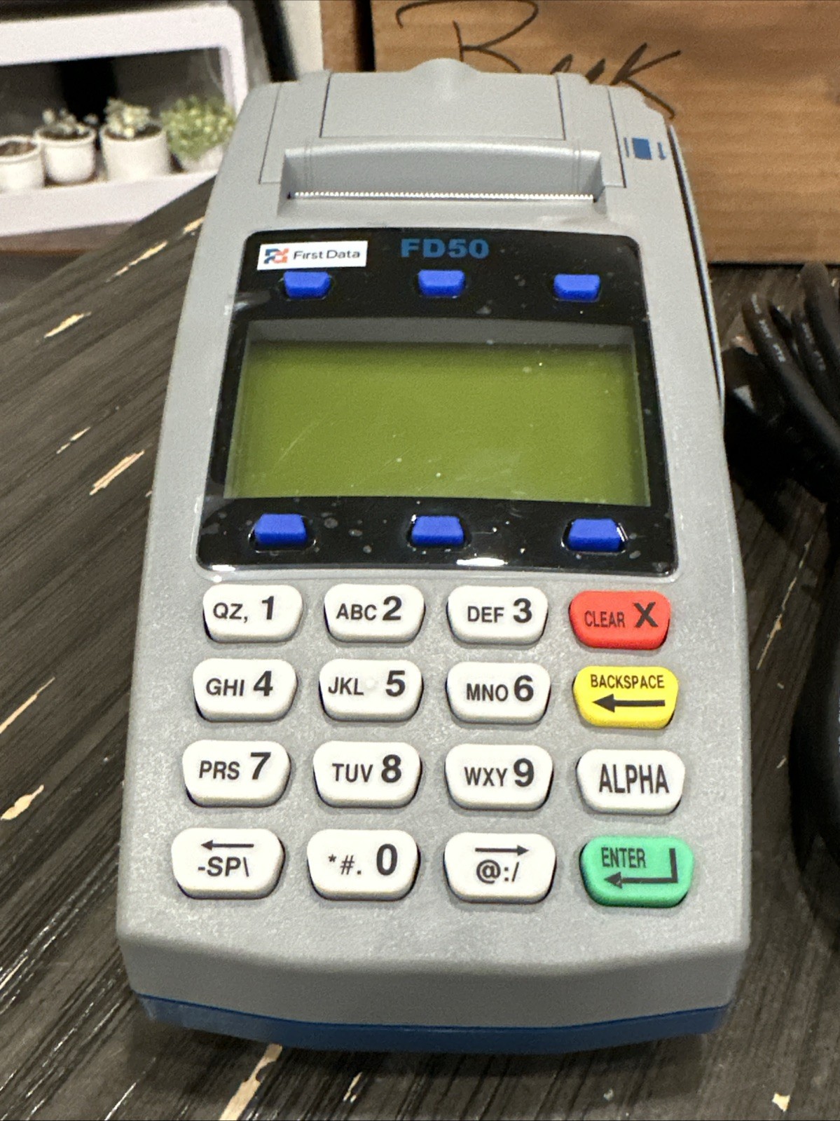 First Data FD50 Credit Card Reader Processing Terminal 