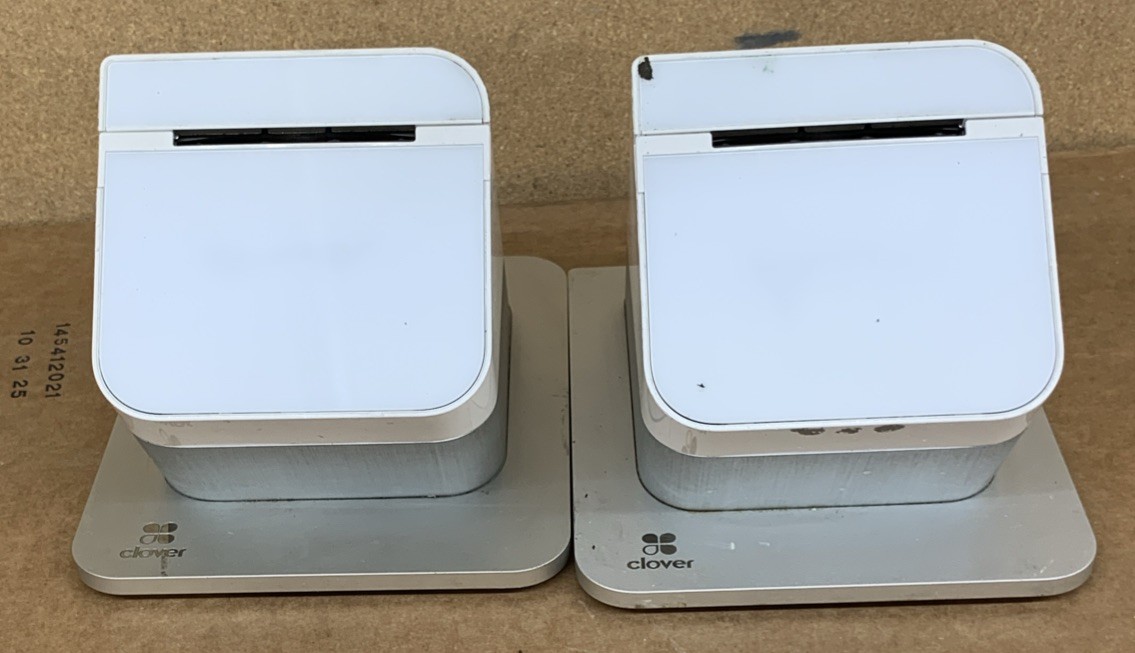 Clover POS P550 Contactless Printer with Customer Facing Display screen Lot Of 8