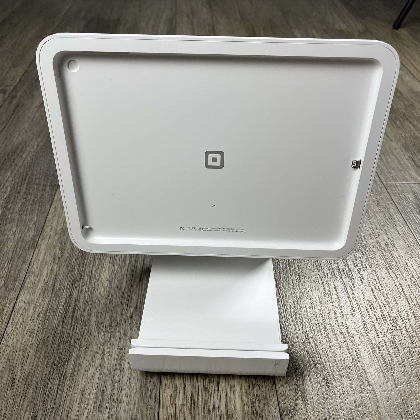 Square POS iPad System Tablet Monitor Stand Terminal Base & Cords A-SKU-2073-02