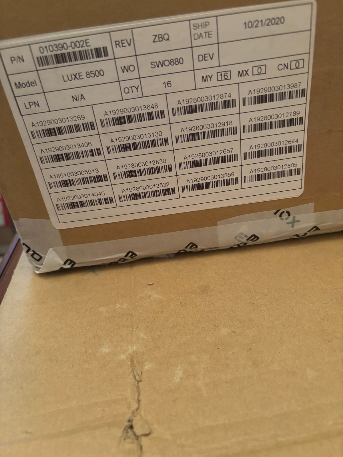 Box of 16 Equinox Luxe 8500i POS Terminals NIB – No Cords