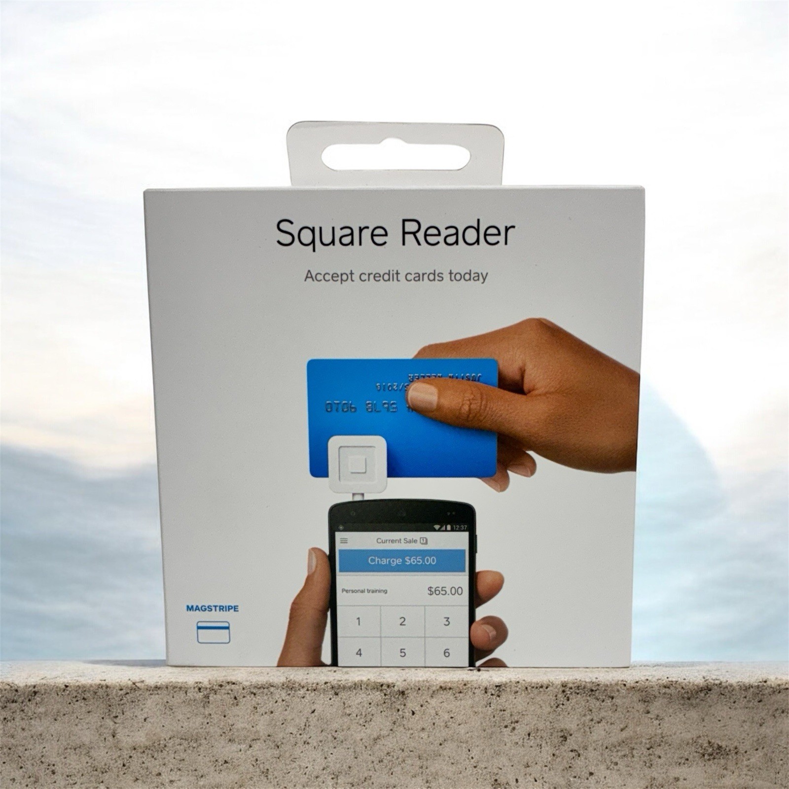 SQUARE Magstripe Credit Debit Card Reader 3.5mm Jack| iPhone iPad Android SEALED