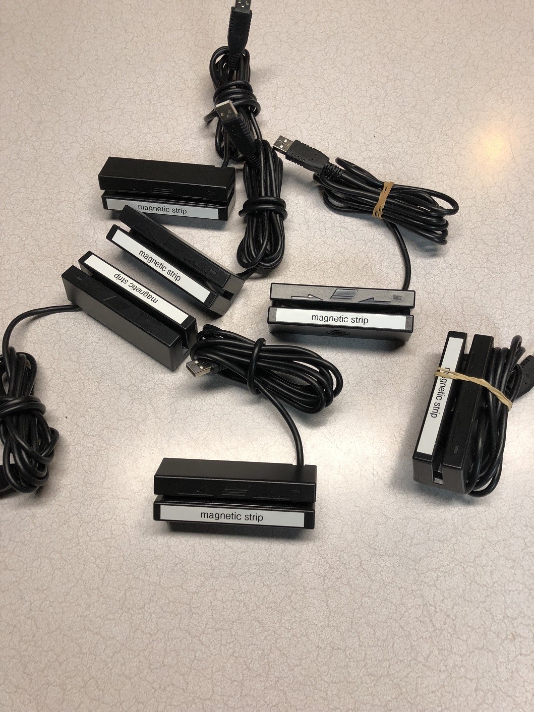 Lot of 6 Magtek Magnesafe Mini USB Credit Card Reader 21073057