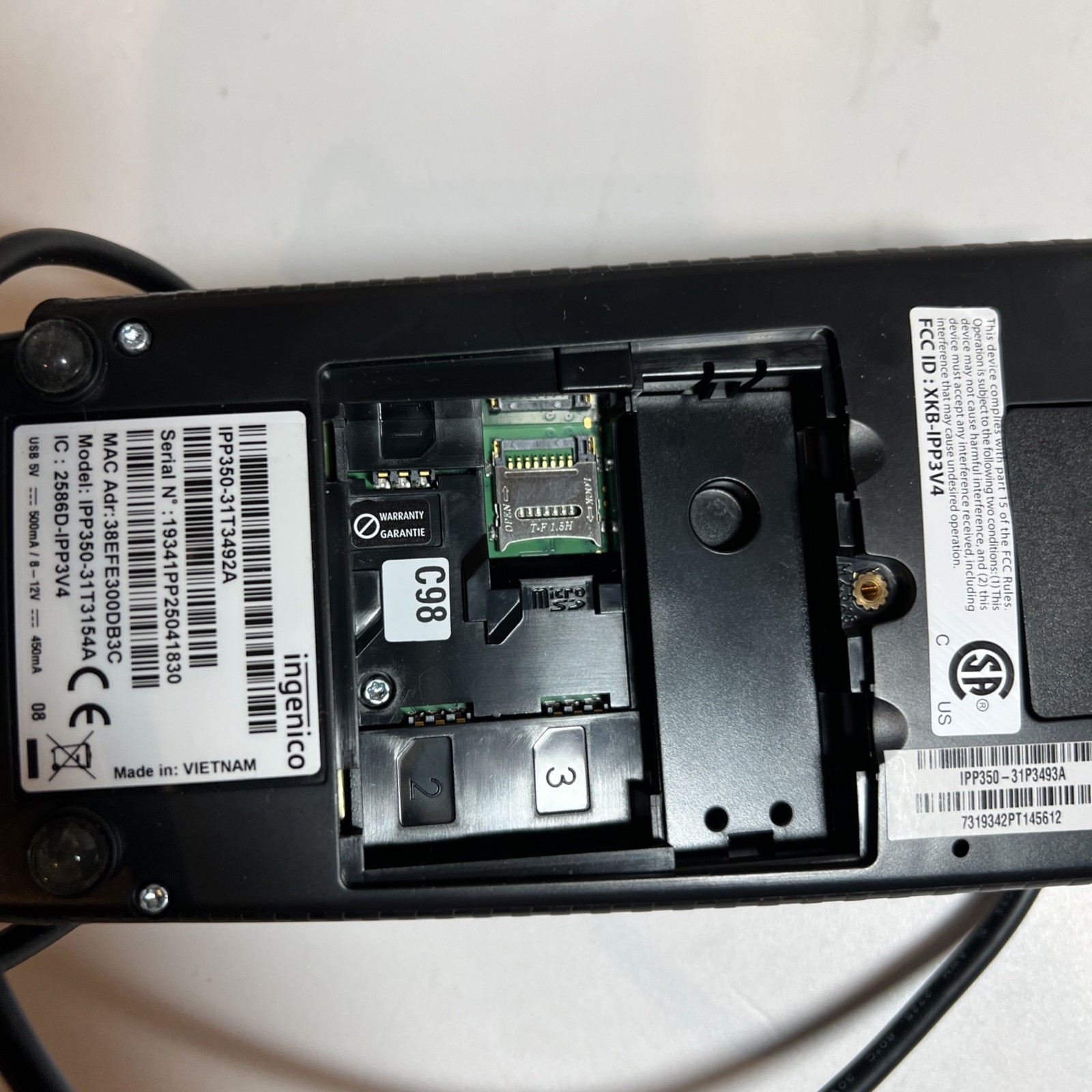 Ingenico IPP 350 USB Credit Card Terminal
