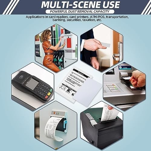Card Reader Cleaning Cards – BIHYM Dual Side Credit Card Reader Cleaner, CR80 Ca