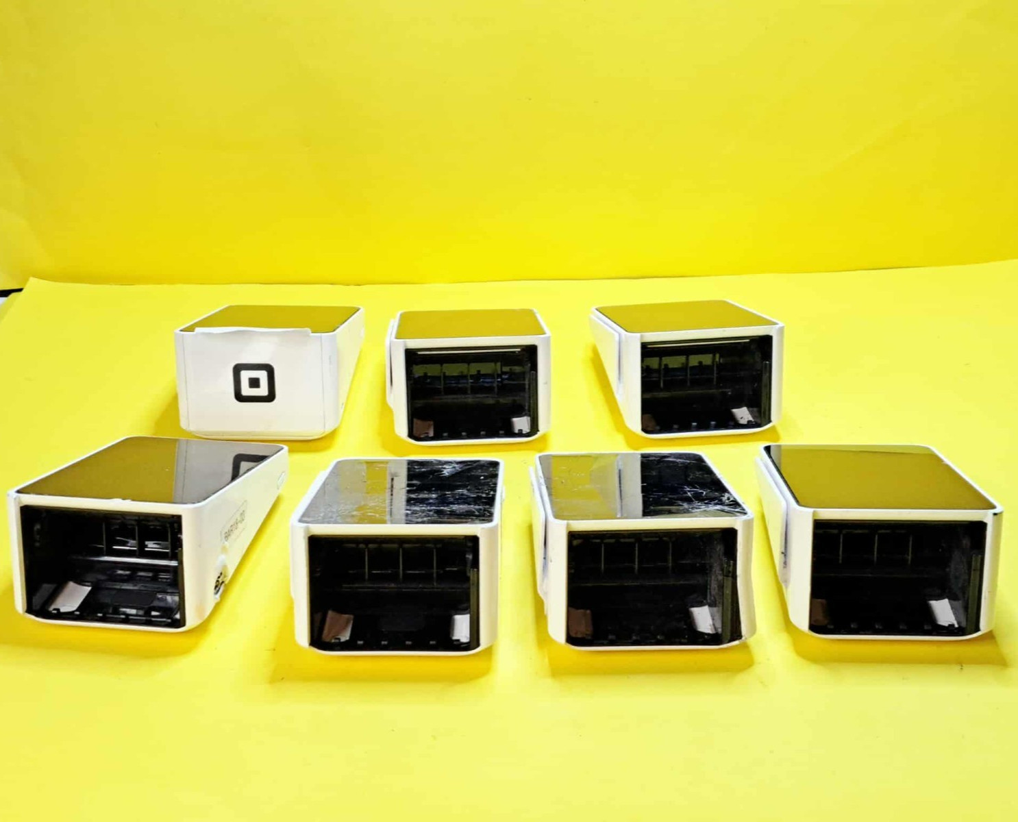 ⚡LOT OF 7x CRACKED SCREENS⚡SQUARE TERMINAL SPD2-01-A POS CARD READER ALL-IN-ONE⚡
