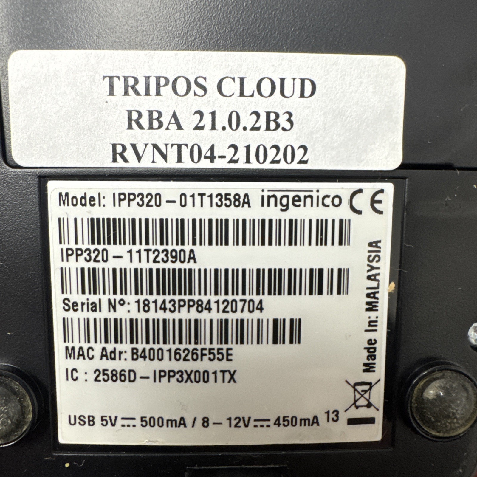 Ingenico IPP320 Payment Credit Card Reader Terminal With Base Stand View Photos