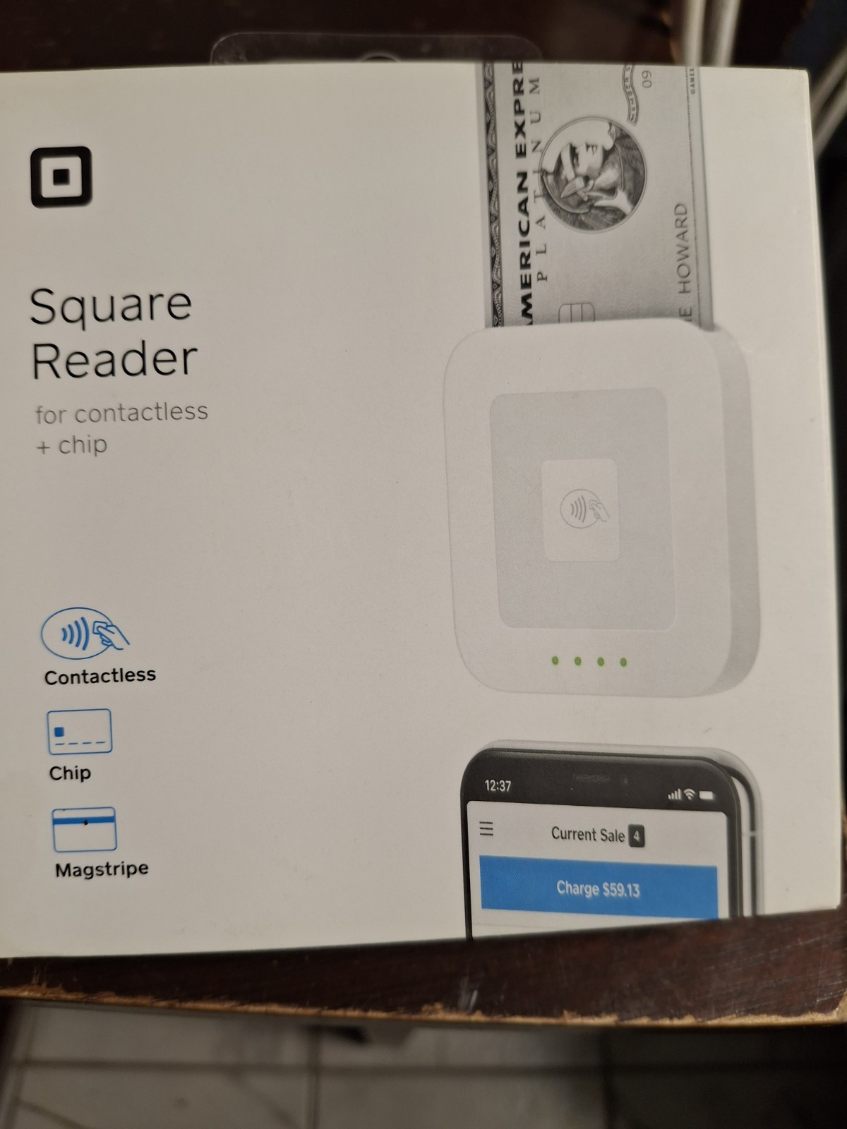 1st Gen Square Contactless Chip Credit Card Reader – A-SKU-0485 – New Sealed
