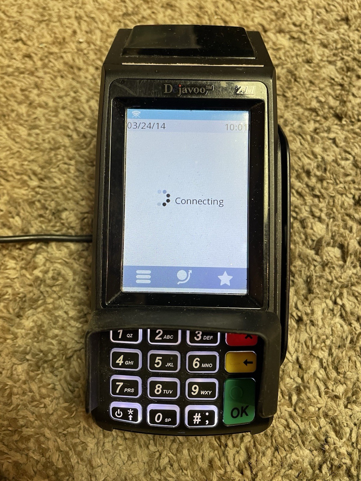 D Javoo Z11 Credit Card Reader w/Power Supply Vega 3000 – TESTED! FREE SHIP!
