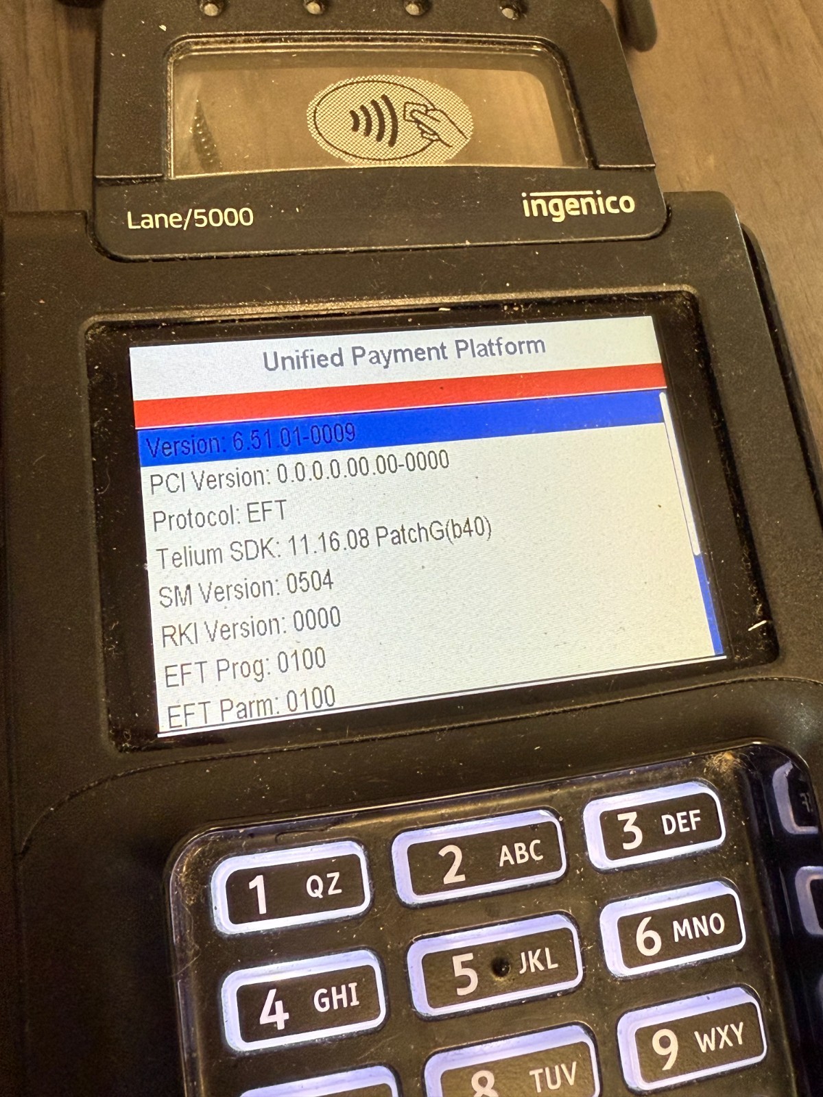 Ingenico Lane/5000 Credit Card Terminal POS LAN500-USSCNO24