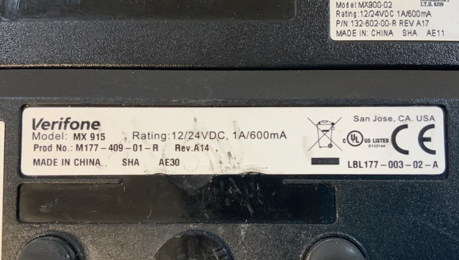 Verifone MX 915 Pin Pad Payment Terminal-N2F