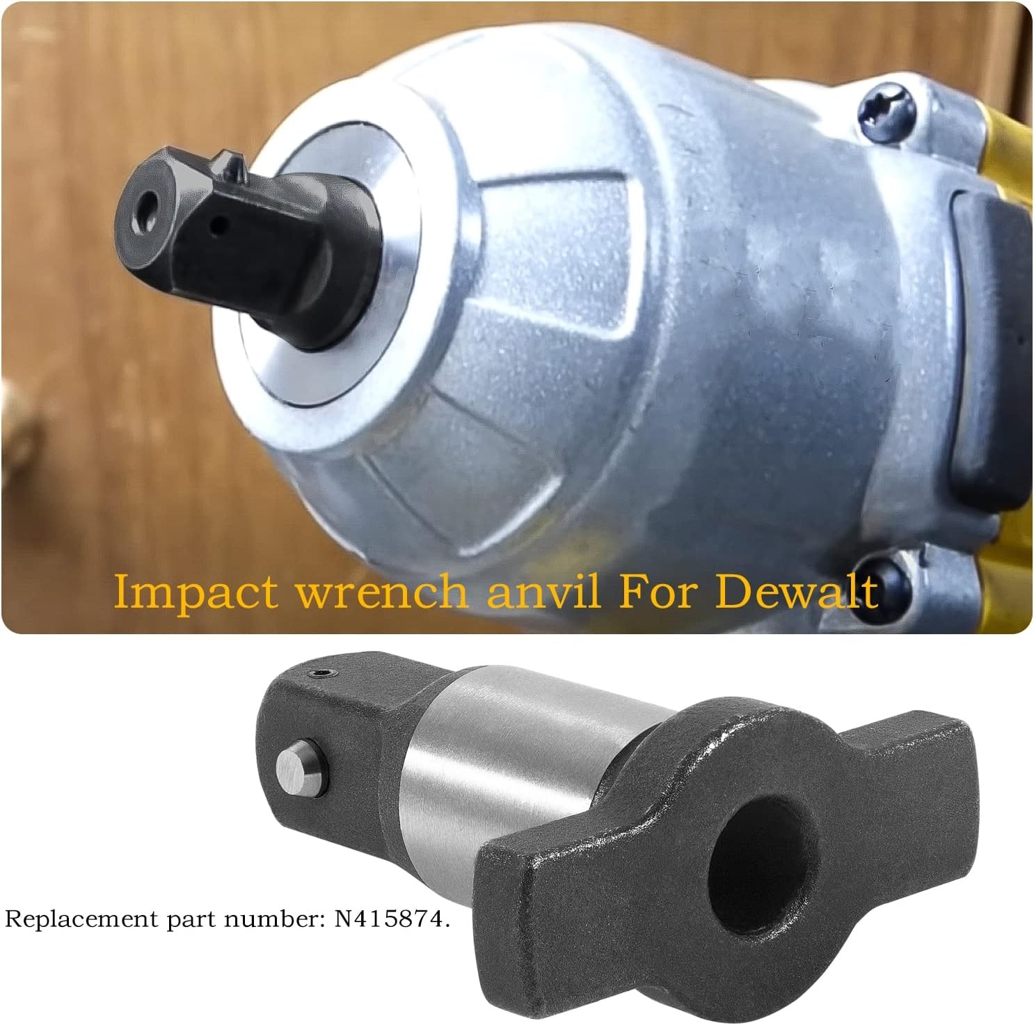 1/2” Anvil Dcf899 Anvil Replacement N415874 For Dewalt Cordless Impact Wrench