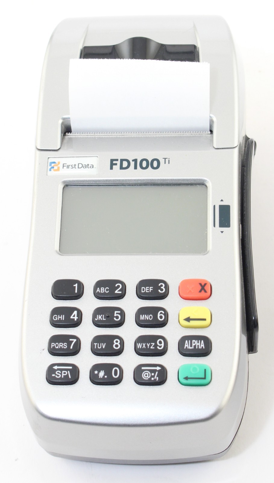 First Data FD100Ti POS Credit Card Terminal Reader & Receipt Printer; 6170655