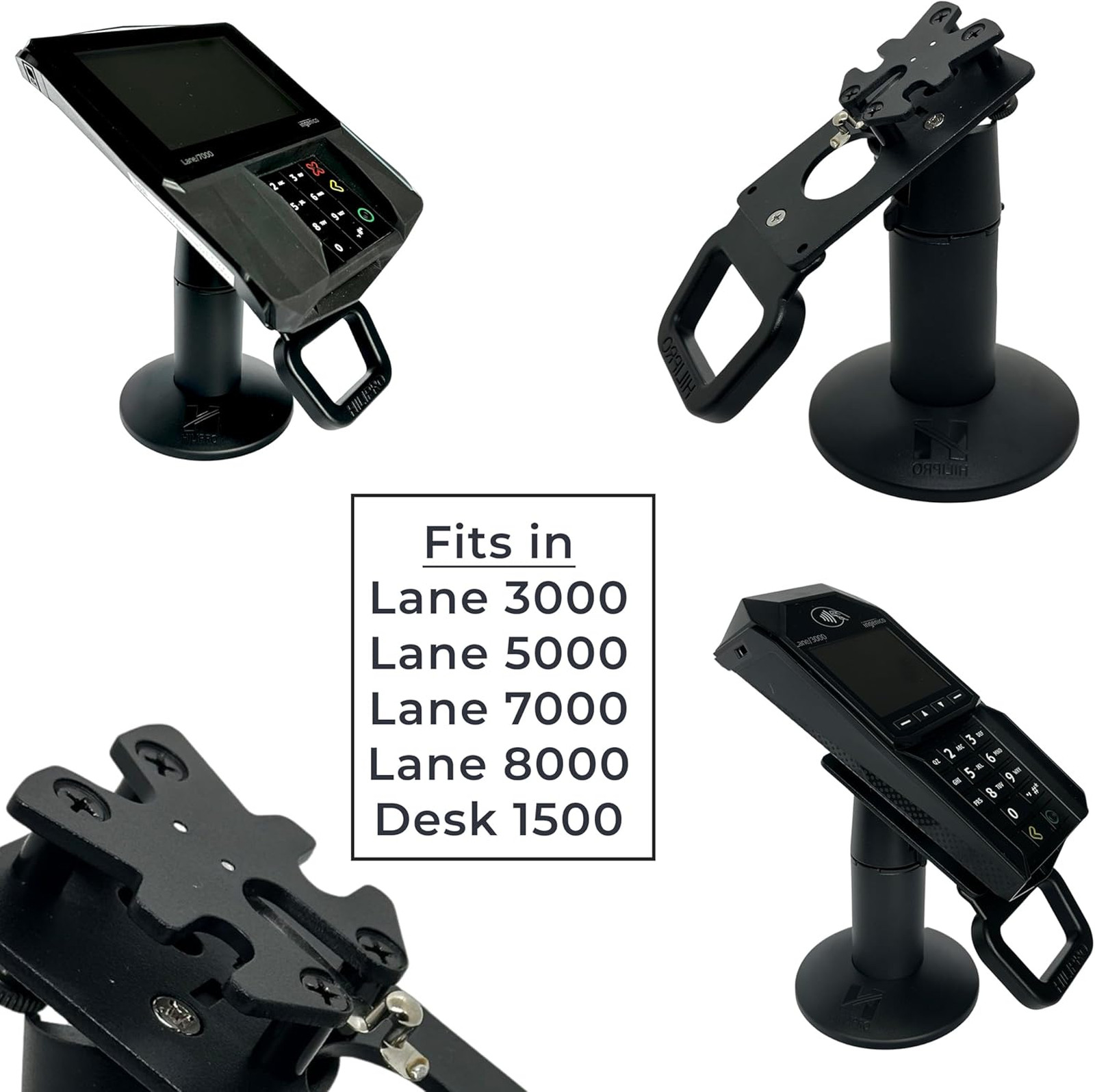 Point of Sale Swivel Stand for Ingenico Lane 3000 3600 5000 7000 8000 Docking