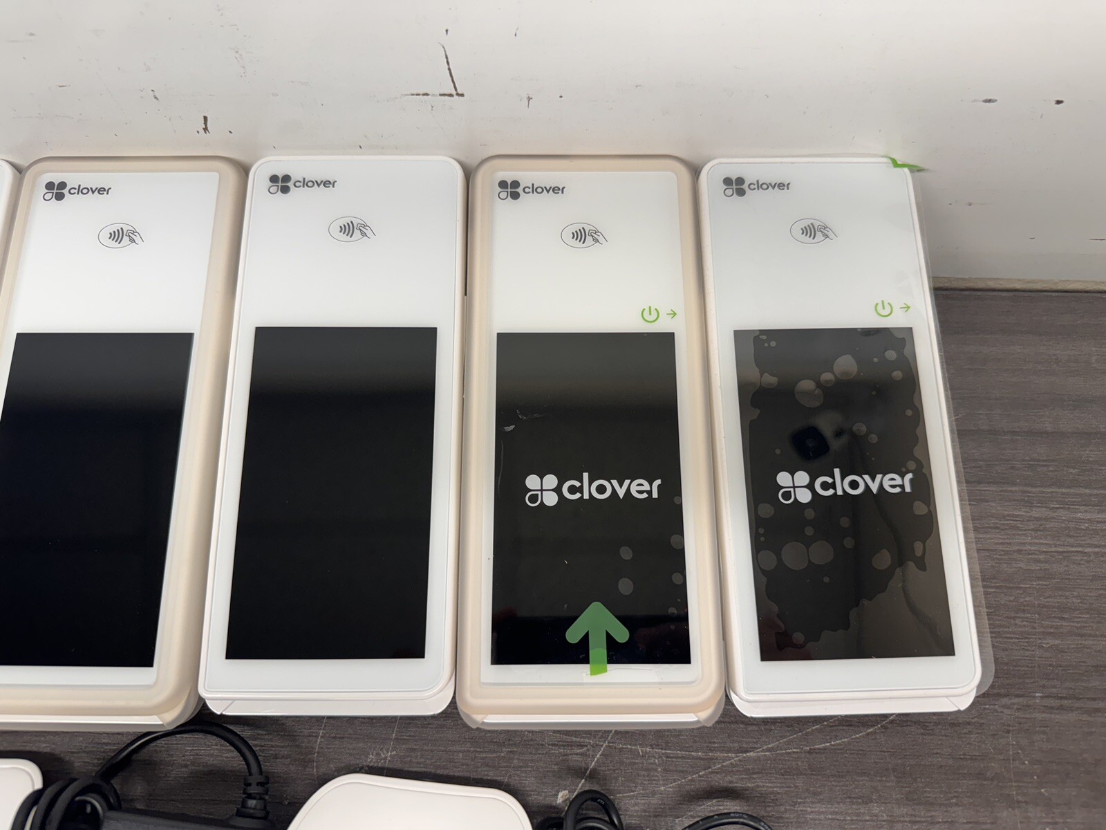 Lot Of 7 Clover Flex C401U Wireless Credit Card Handheld POS (LOCKED) – P8