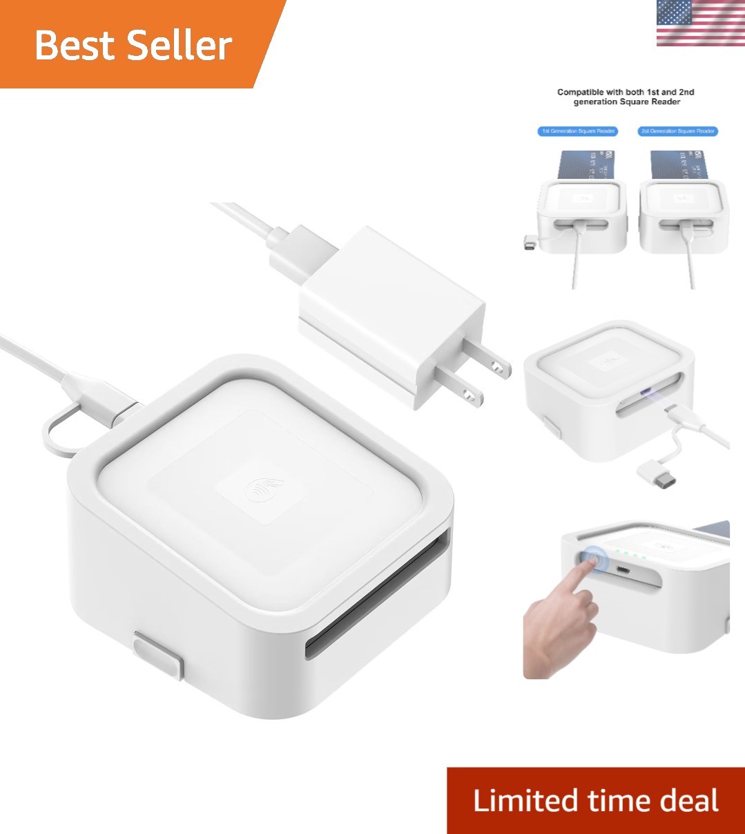 Credit Card Dock for Square Reader 1st and 2nd,Beautiful and Compact Case for…