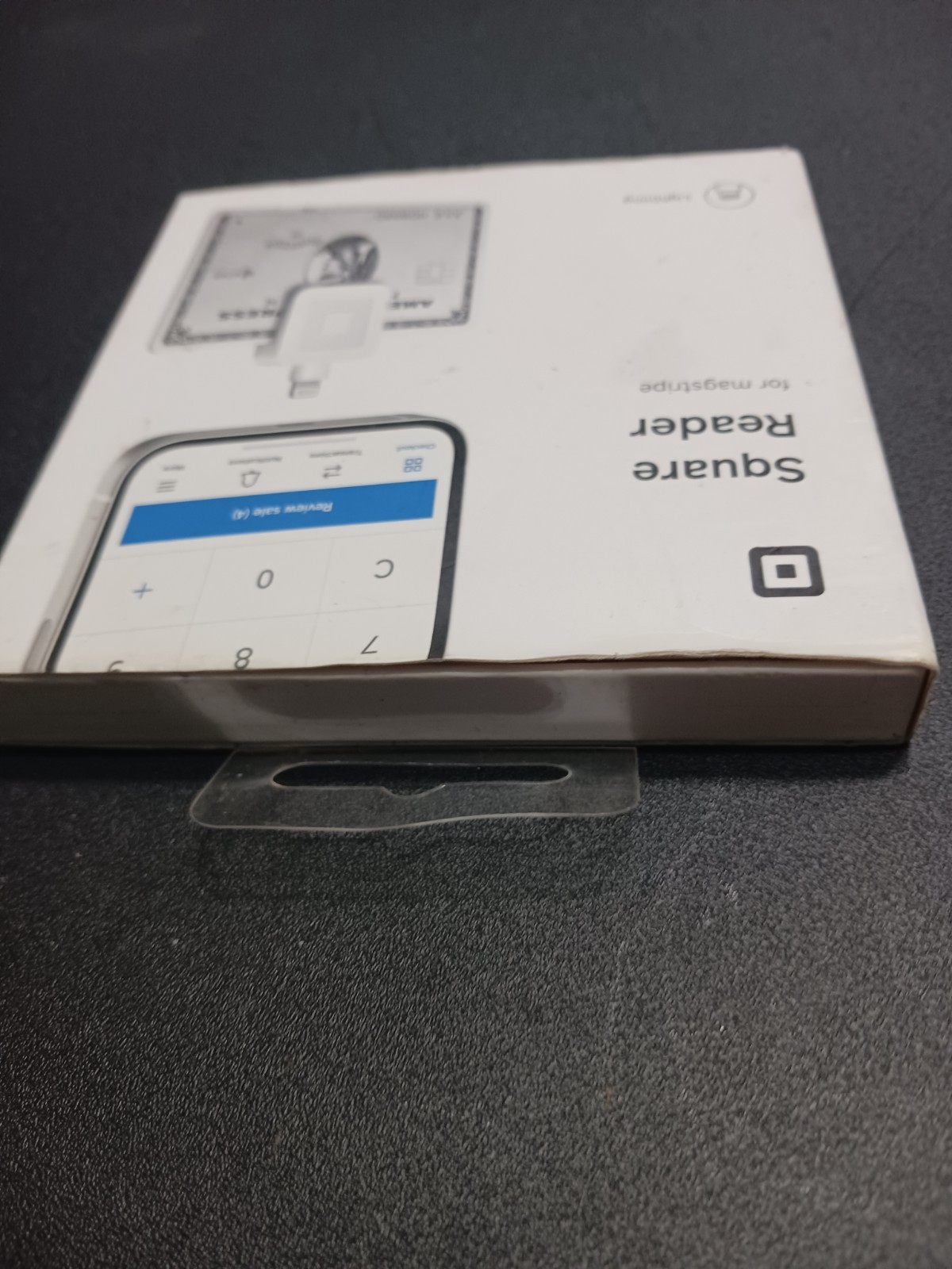 NEW Square Magstripe Reader with Lightning Connector Glossy White Sealed
