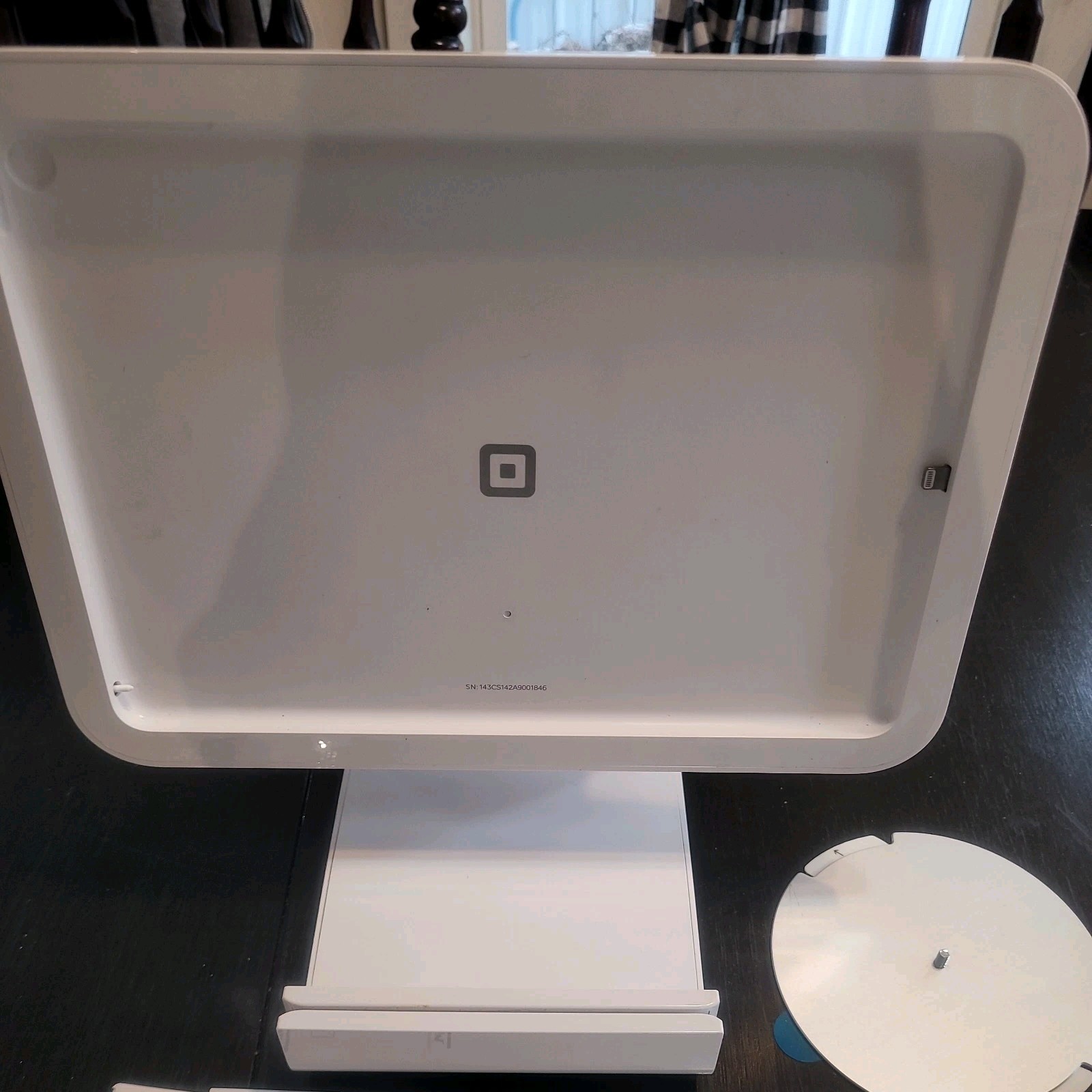 Used Square Pos Credit Card Reader Contactless Terminal iPad Stand