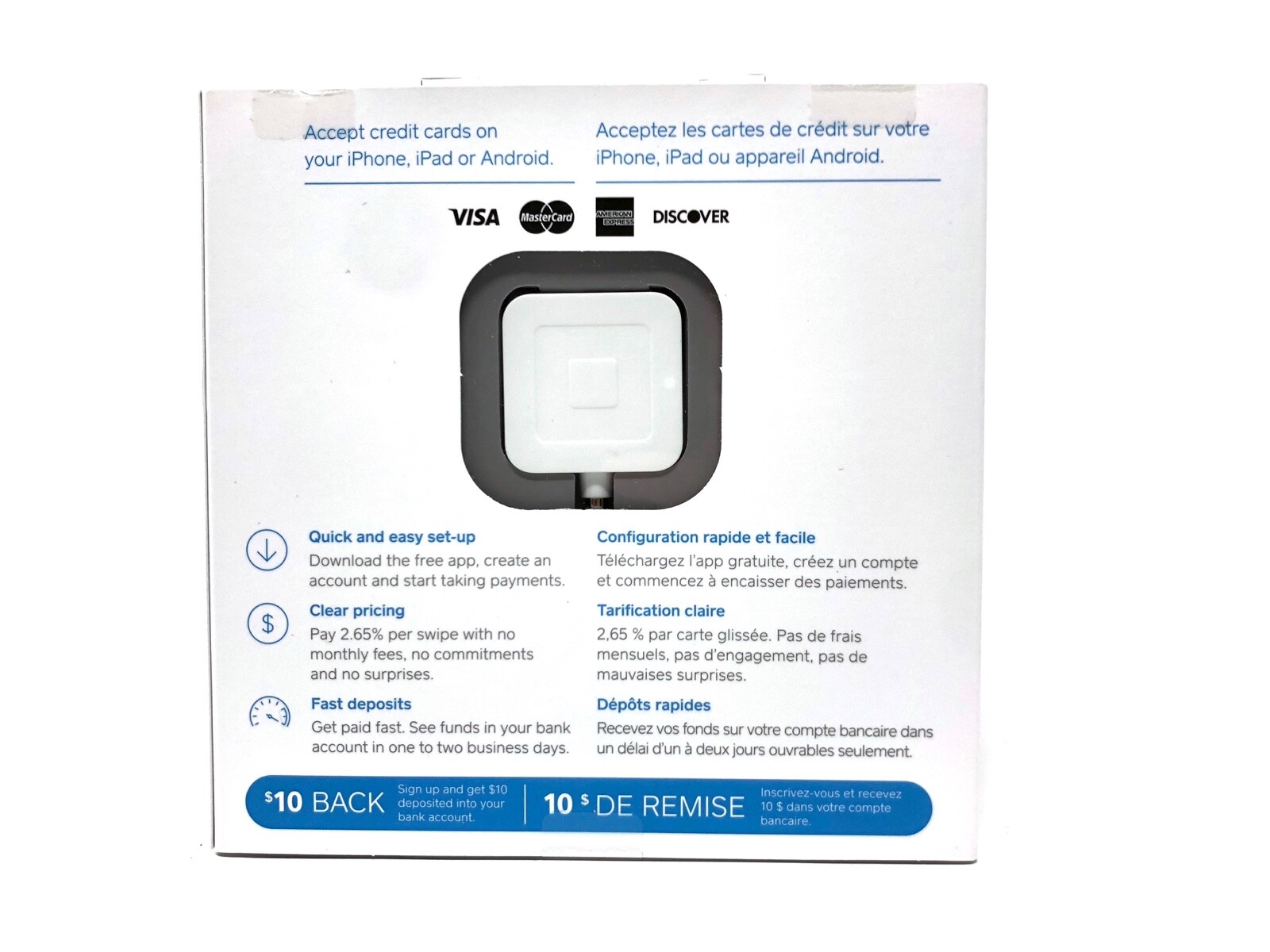 SQUARE 3.5mm Jack Magstrip Reader – iPhone, iPad, Android – NEW & SEALED