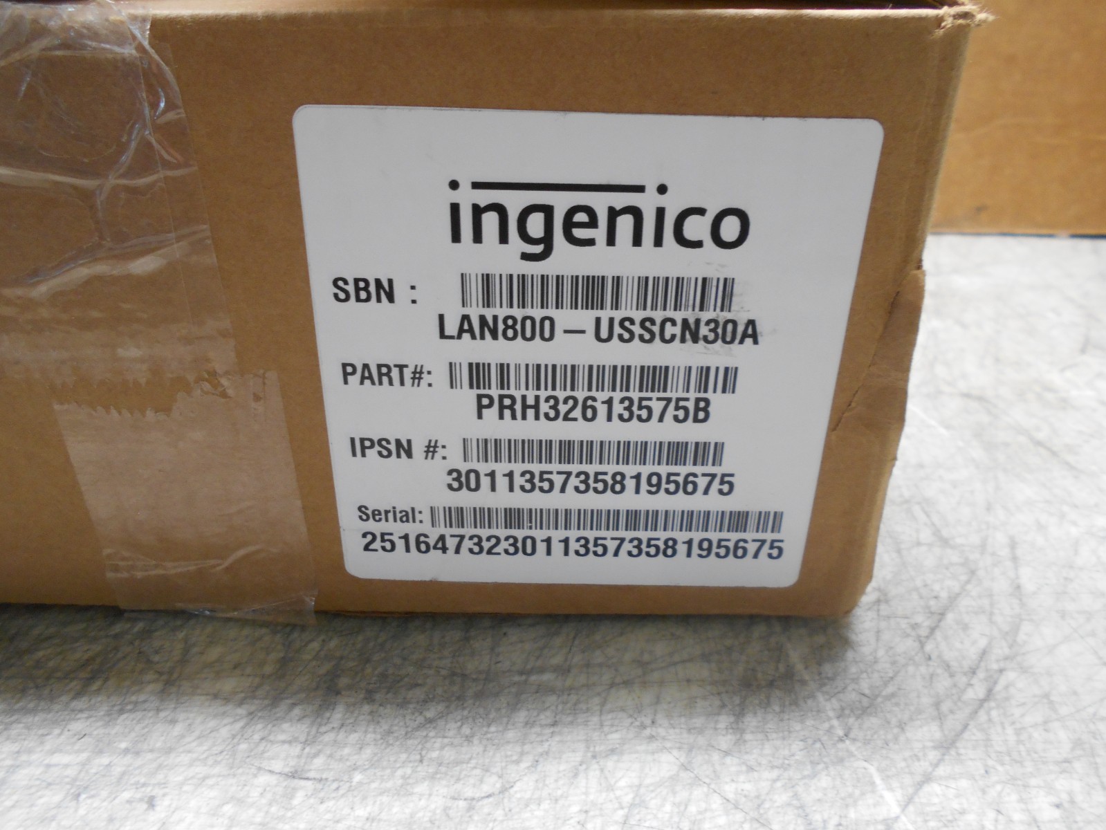 New Open Box Ingenico Lane 8000 Card Terminal with Extras PRH32613575B