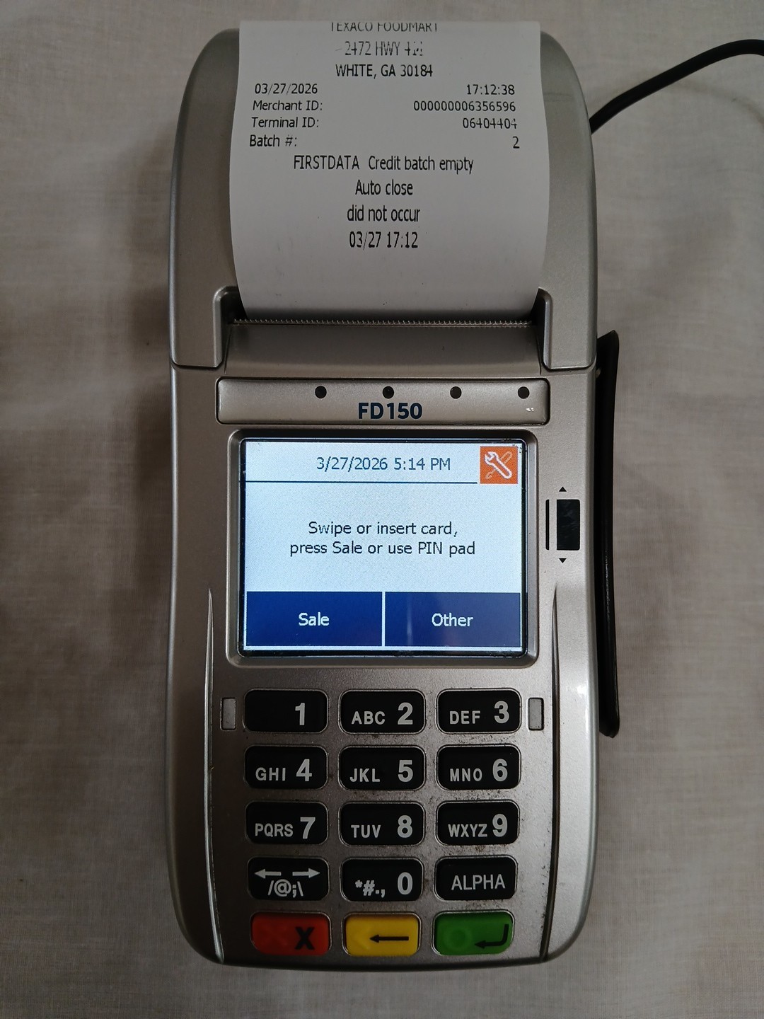 First Data FD150 EMV Contactless Credit Card Machine Terminal POS