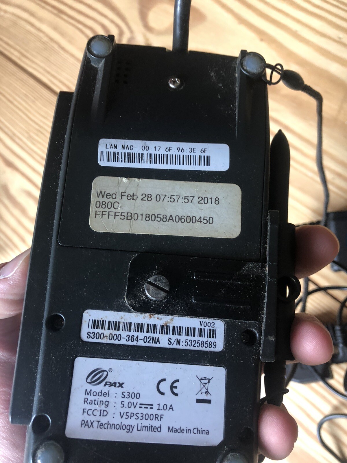 PAX S300 Integrated PIN Pad Credit Card Terminal