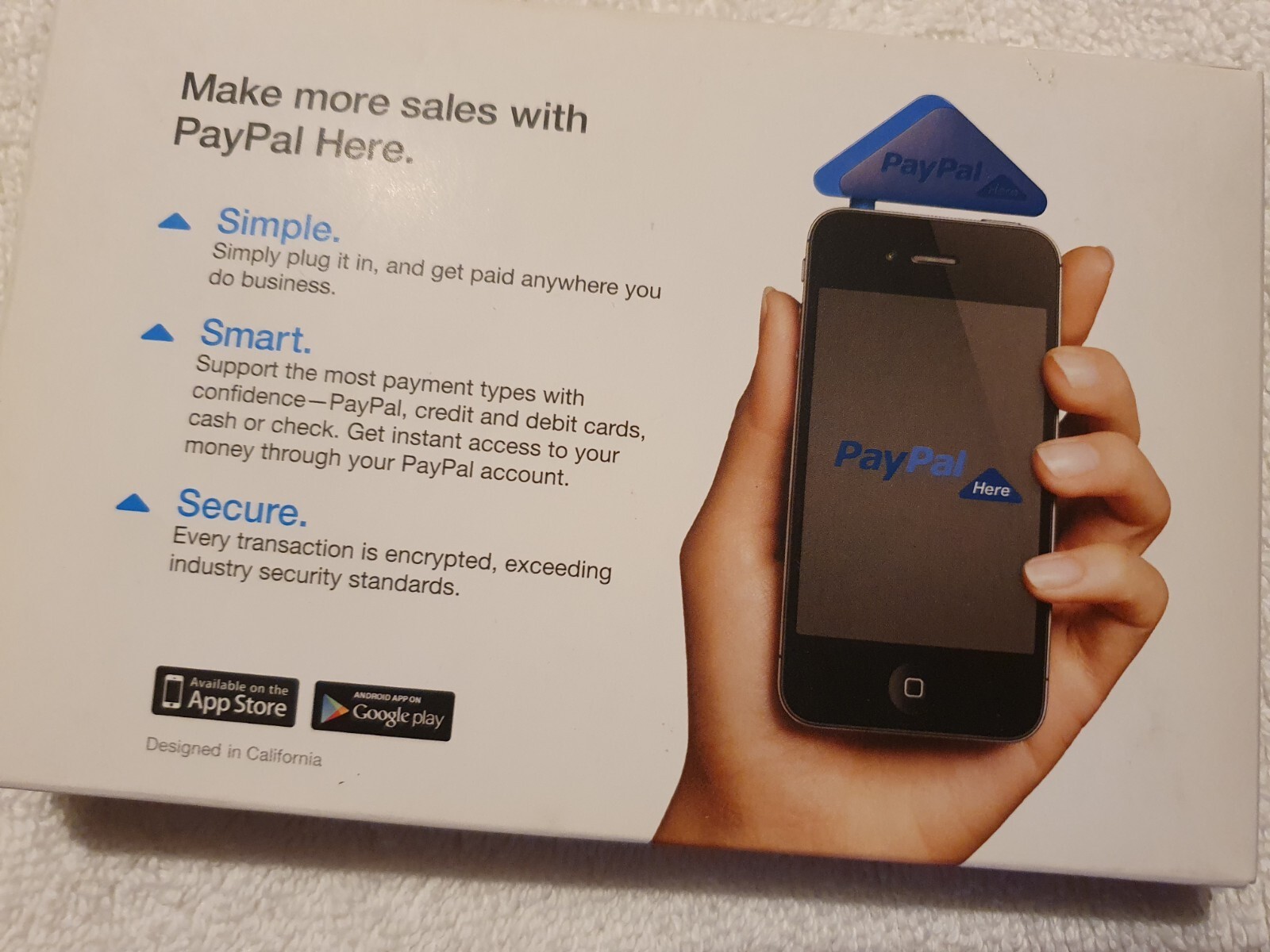 PayPal Here Chip And Card Swipe Reader(PCSUSDCRT), PayPal Here Card Swipe Reader